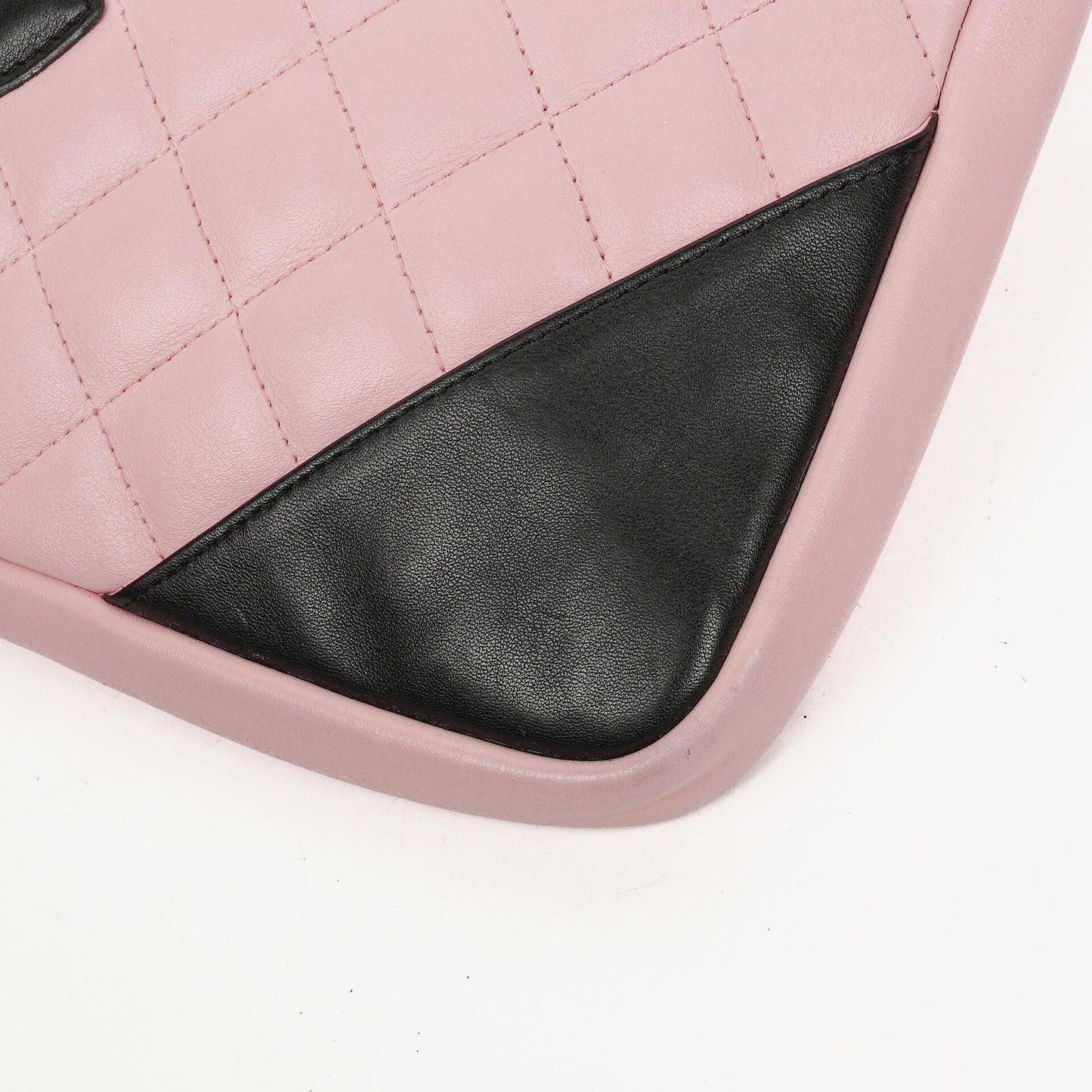 Chanel Cambon Pink Leather Quilted Medium Messenger Bag