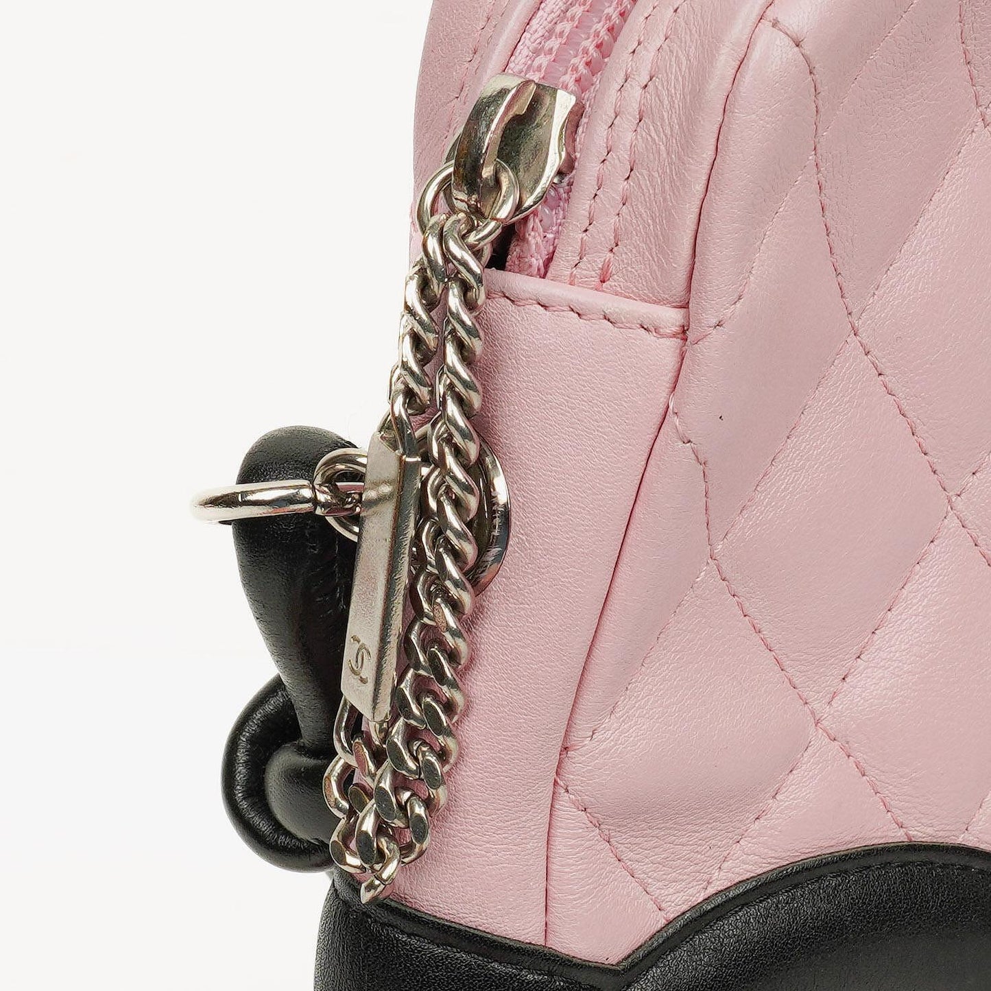 Chanel Cambon Pink Leather Quilted Medium Messenger Bag