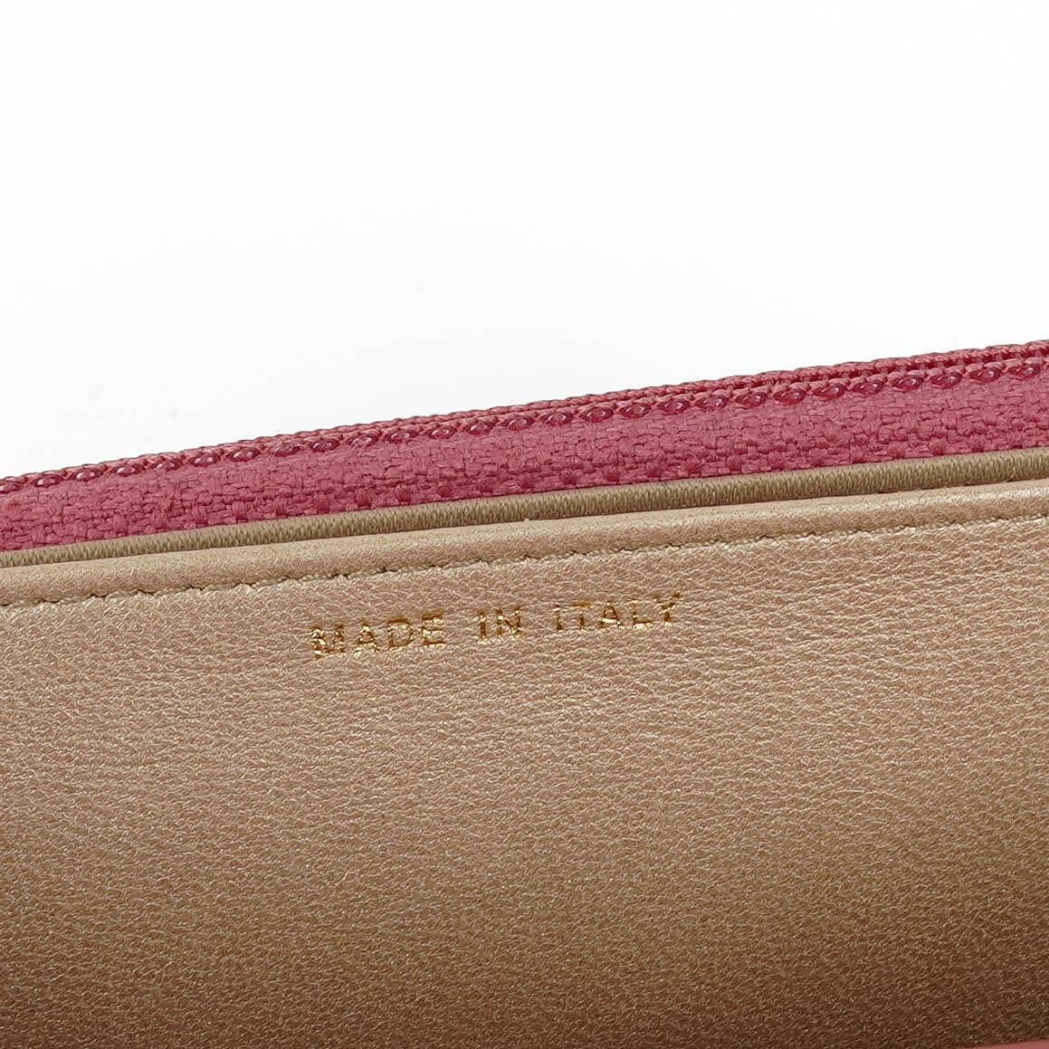 Chanel Camelia Pink Embossed Lambskin Wallet On Chain WOC