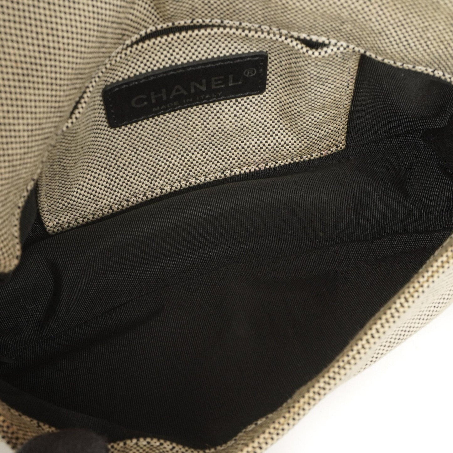 Chanel Camellia No. 5 CC Canvas Flap Bag