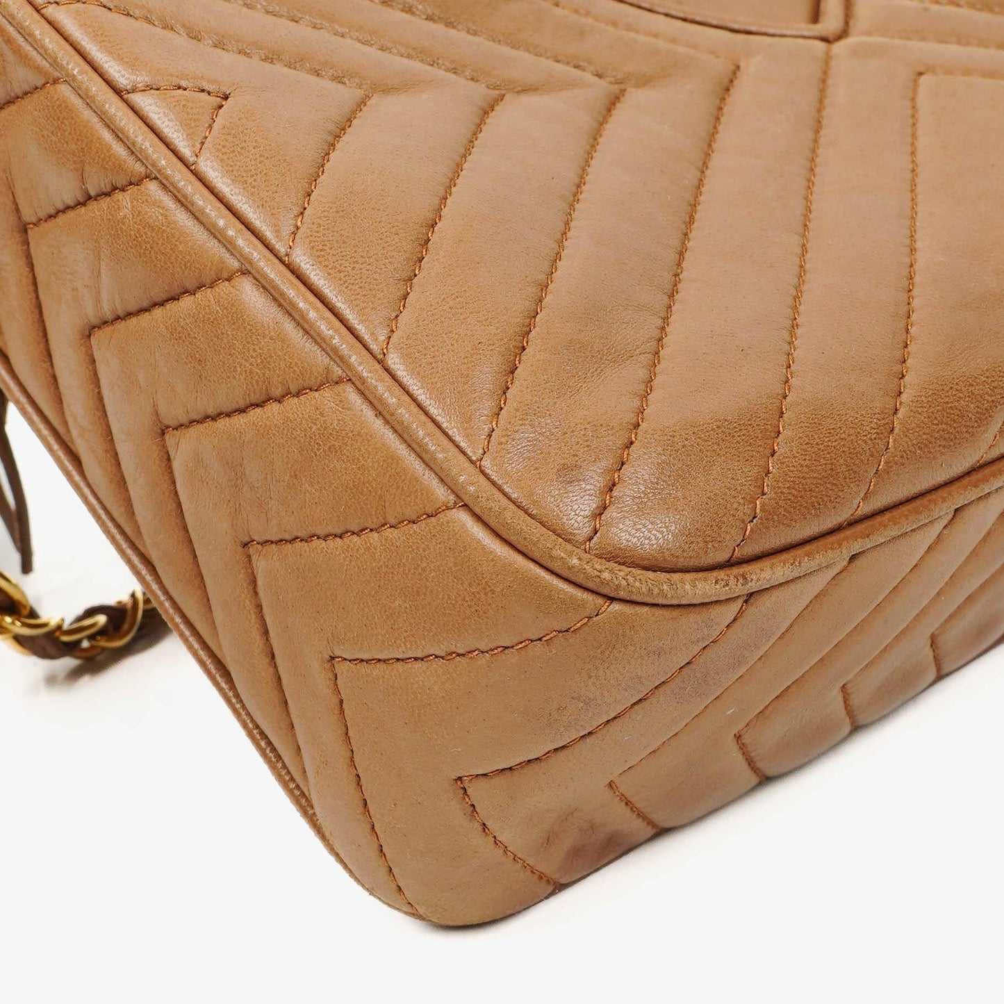 Chanel Camera Tassel Brown Leather Crossbody Bag