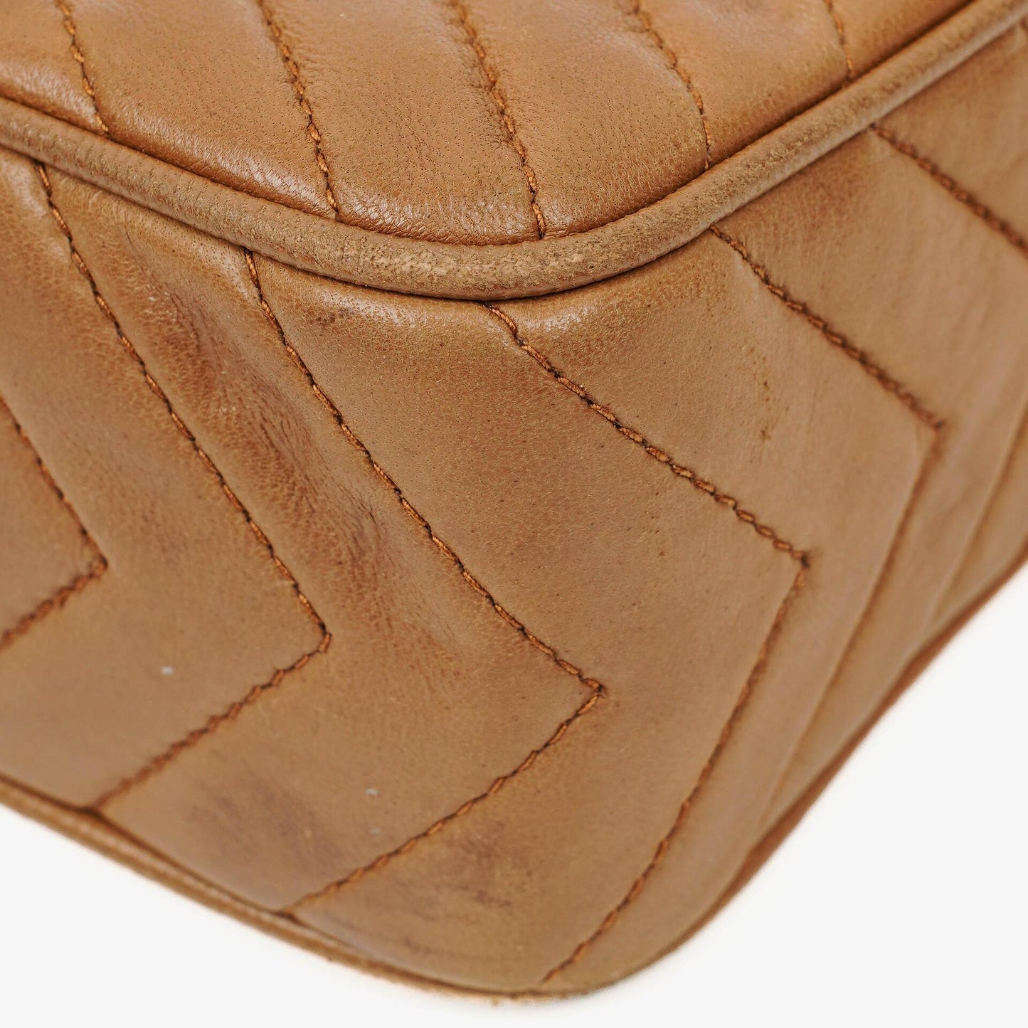 Chanel Camera Tassel Brown Leather Crossbody Bag