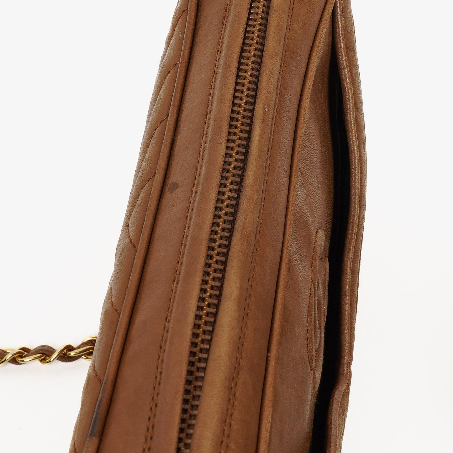 Chanel Camera Tassel Brown Leather Crossbody Bag