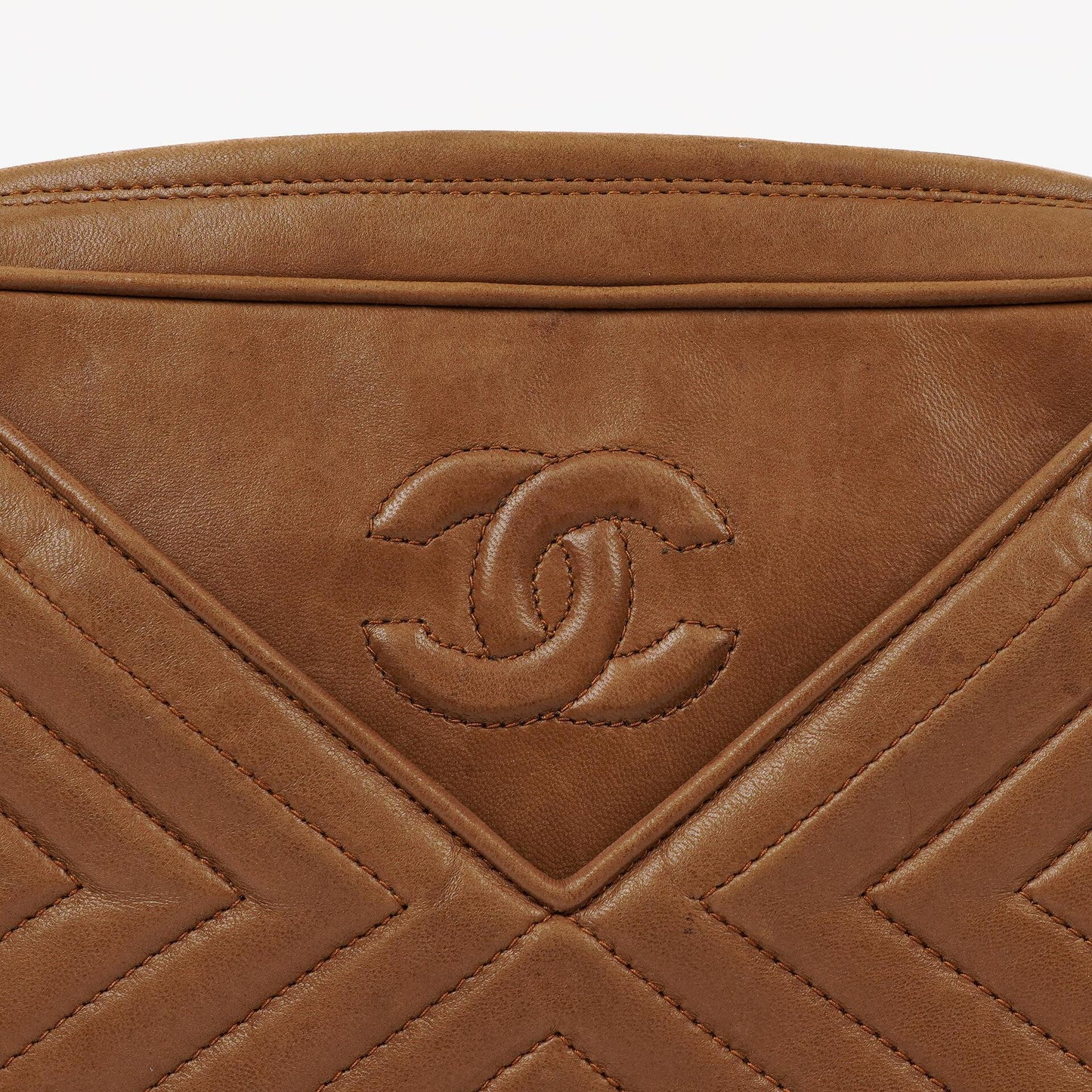 Chanel Camera Tassel Brown Leather Crossbody Bag