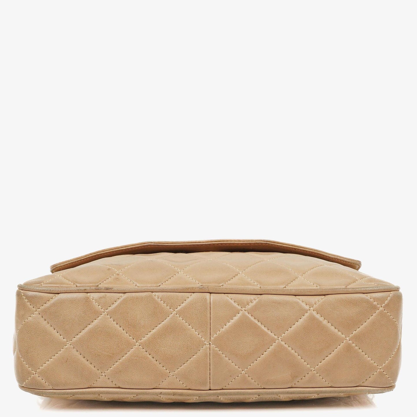 Chanel Camera Tassel CC Beige Quilted Lambskin Bag