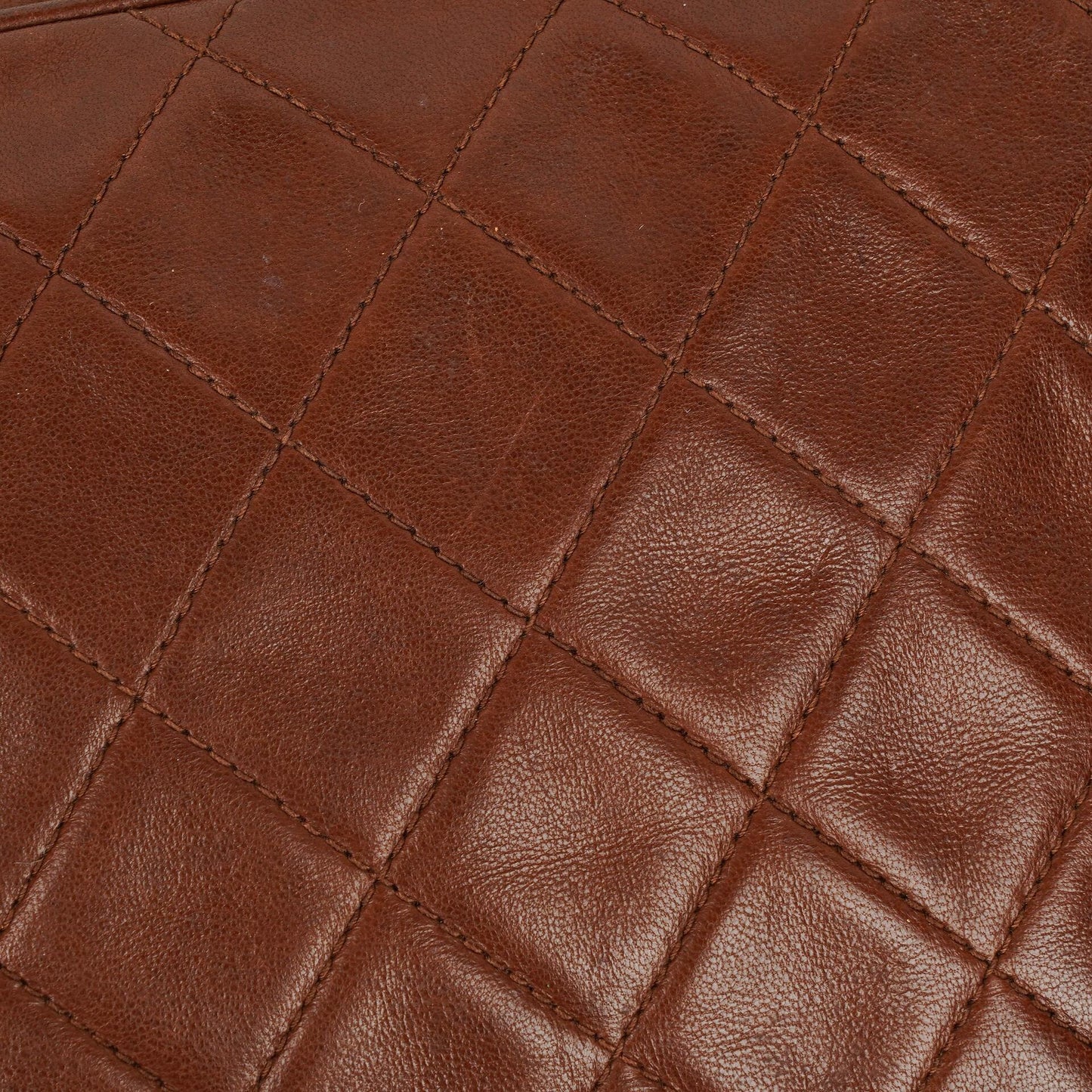Chanel Camera Tassel CC Brown Quilted Lambskin Bag