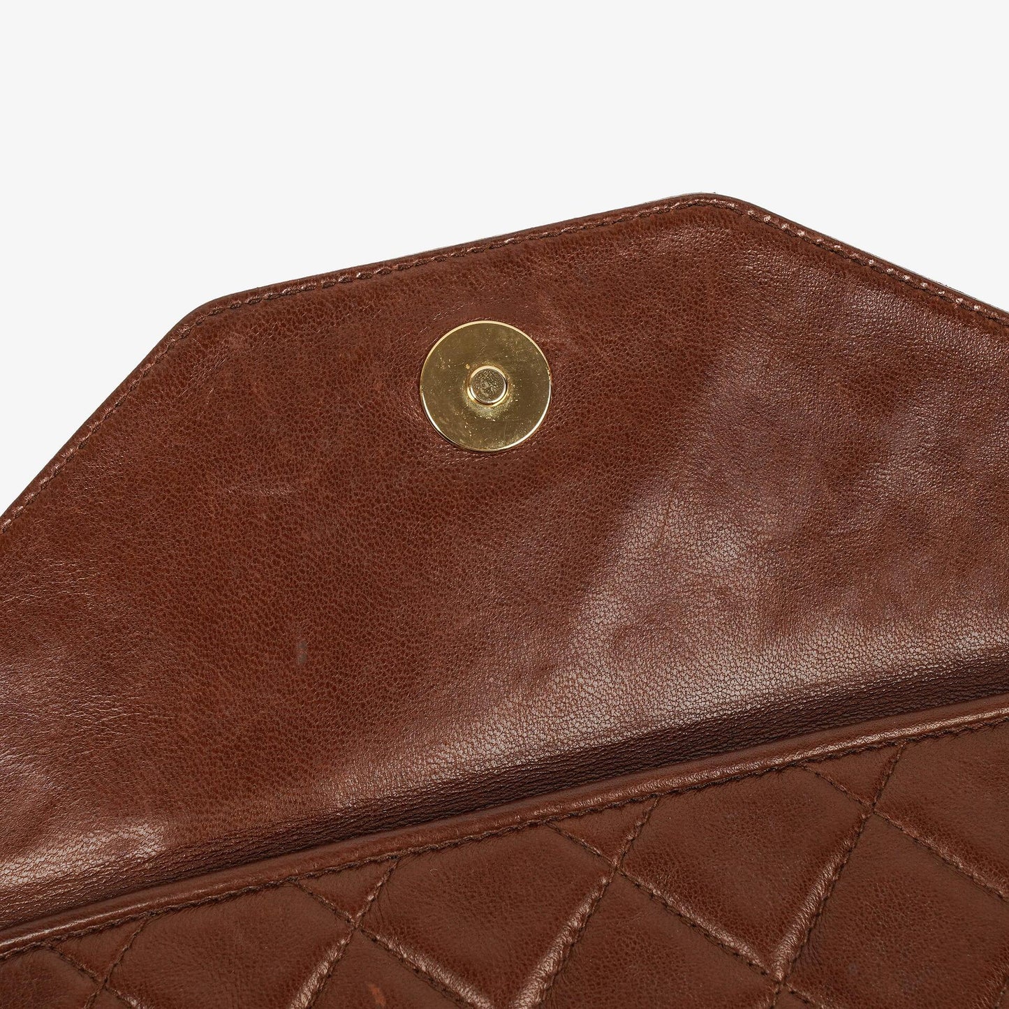 Chanel Camera Tassel CC Brown Quilted Lambskin Bag