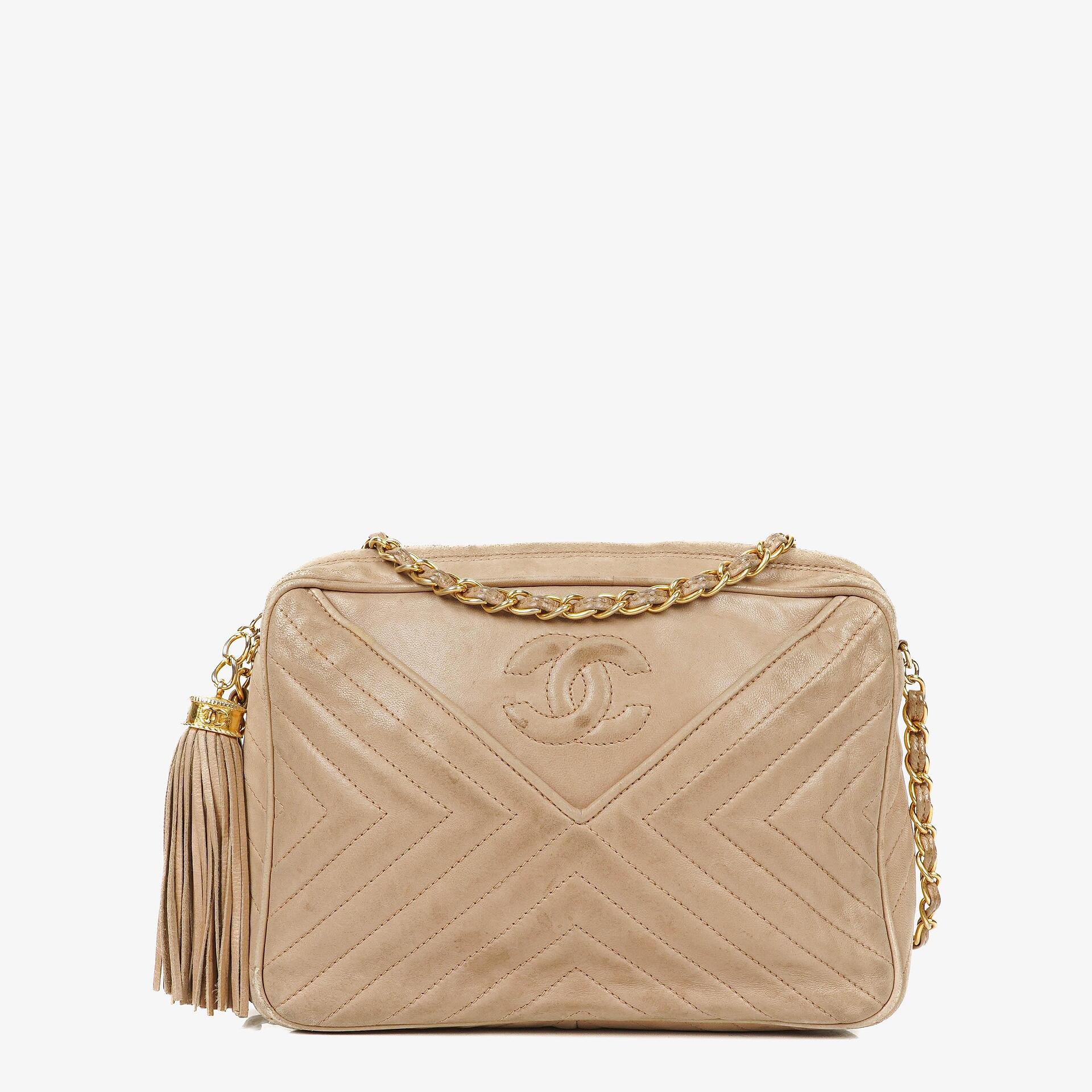 Chanel Camera Tassel Leather Crossbody Bag
