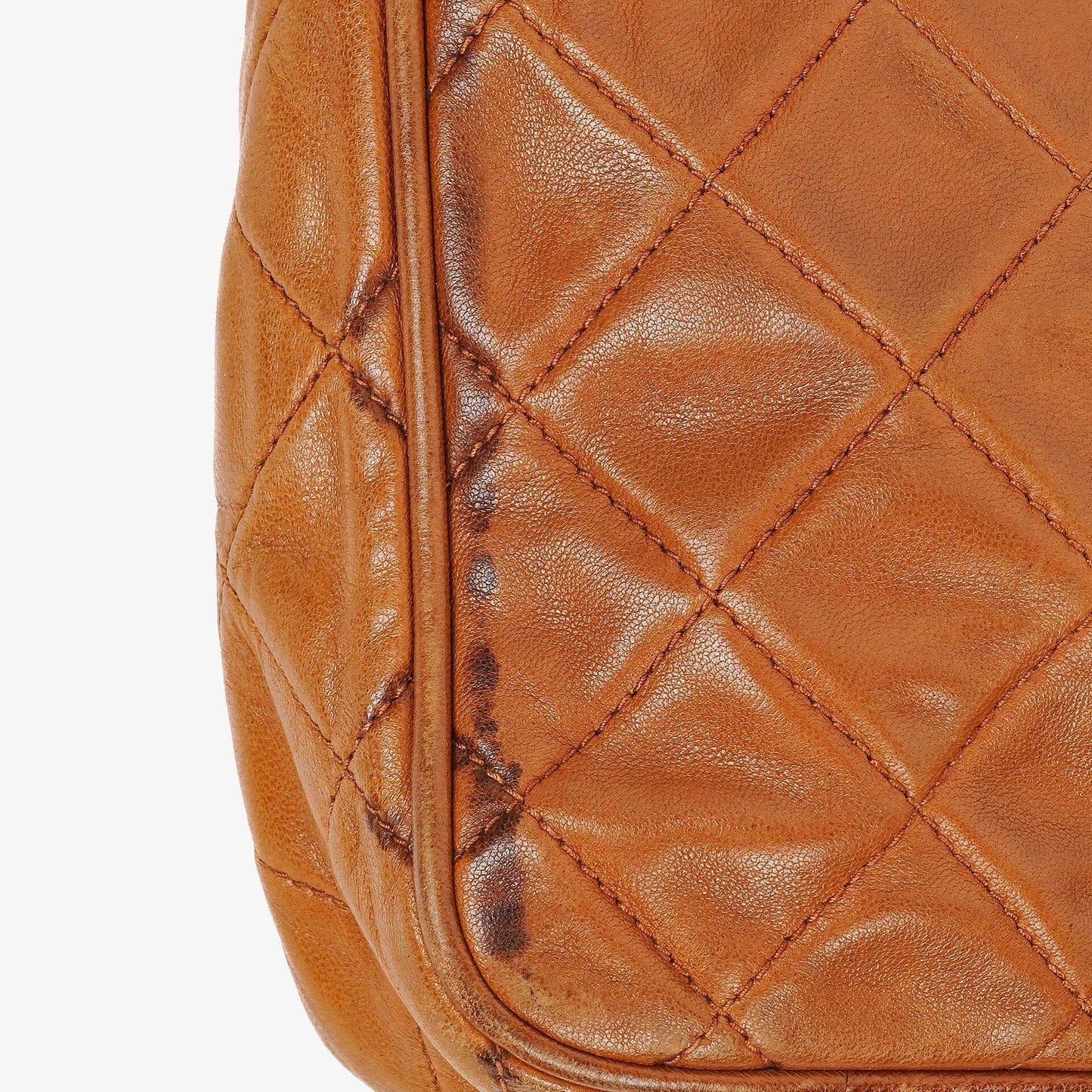 Chanel Camera Tassel Small Brown Quilted Lambskin CC Front Pocket