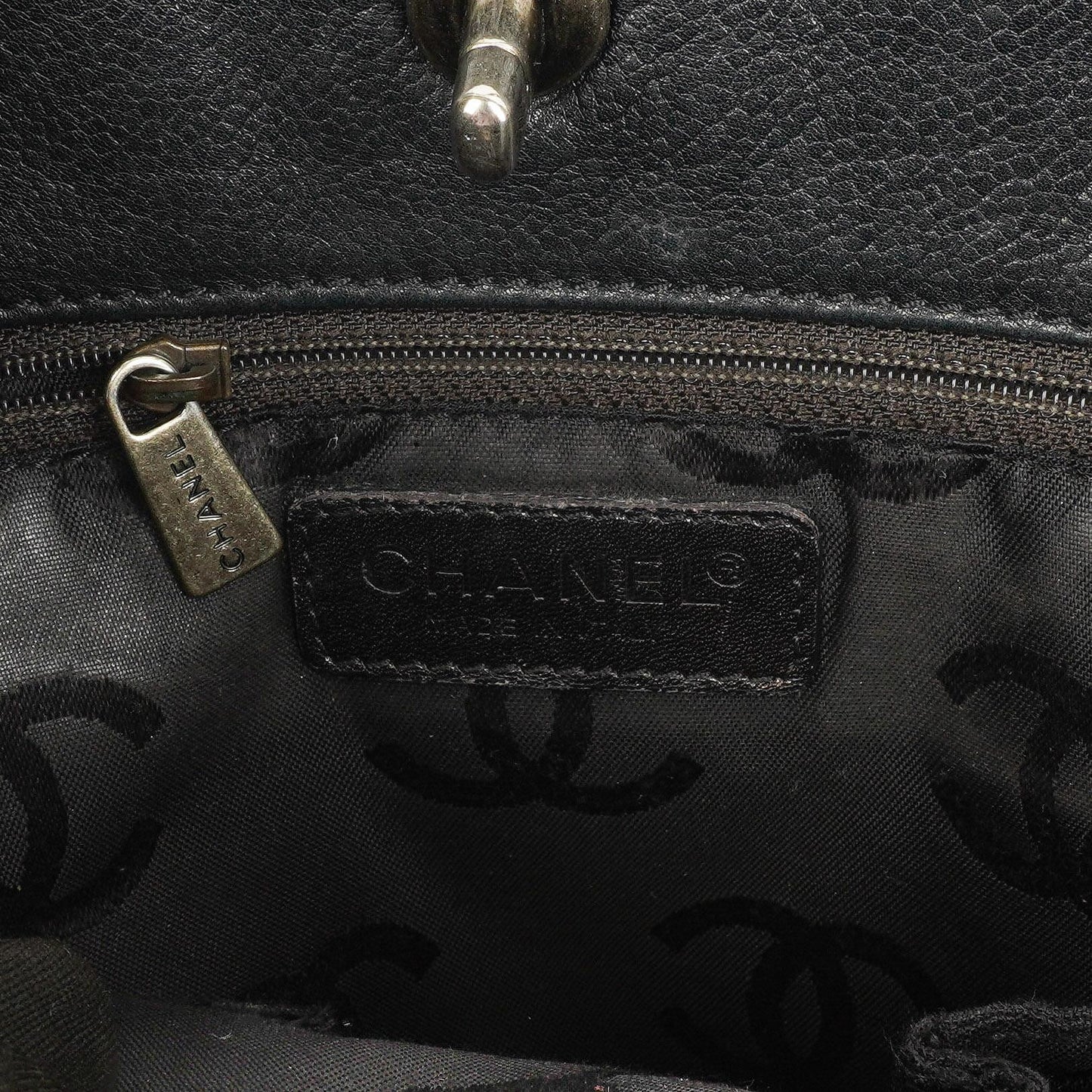 Chanel Caviar CC Black Tote Bag, 2000 - 2002