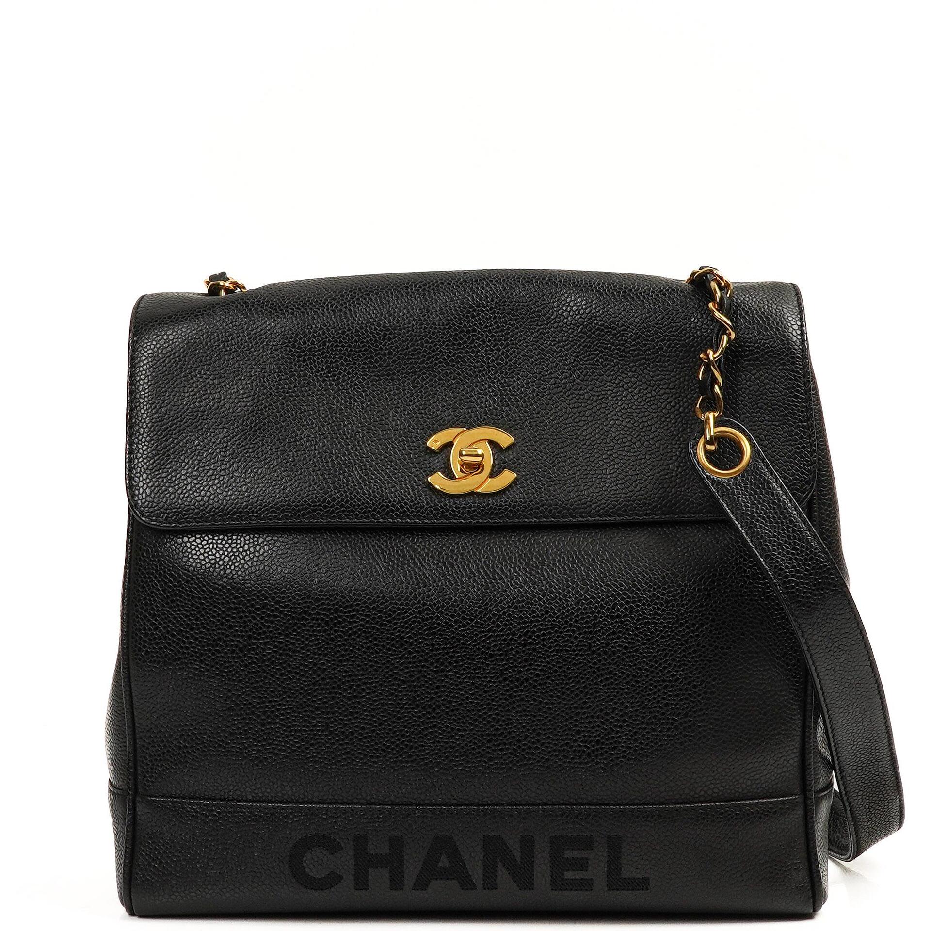 Chanel Caviar CC Flap Shoulder Bag, 24K Gold-Plated Hardware