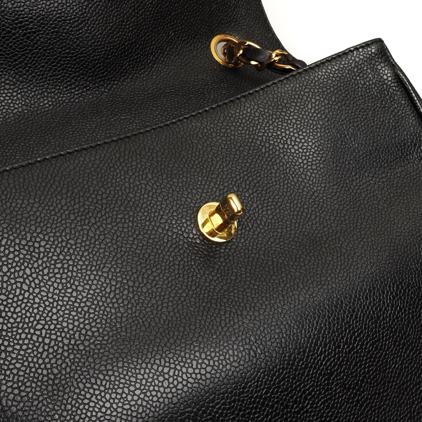 Chanel Caviar CC Flap Shoulder Bag, 24K Gold-Plated Hardware