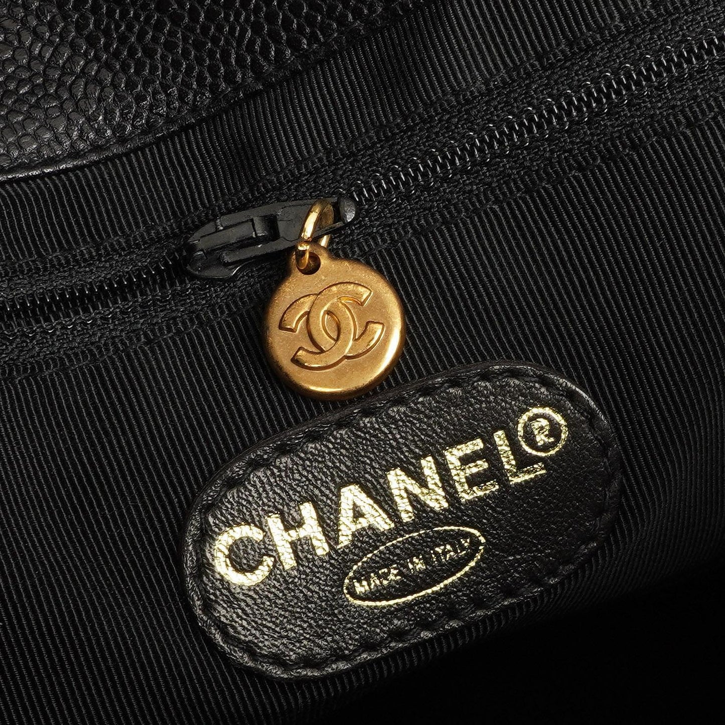 Chanel Caviar CC Flap Shoulder Bag, 24K Gold-Plated Hardware