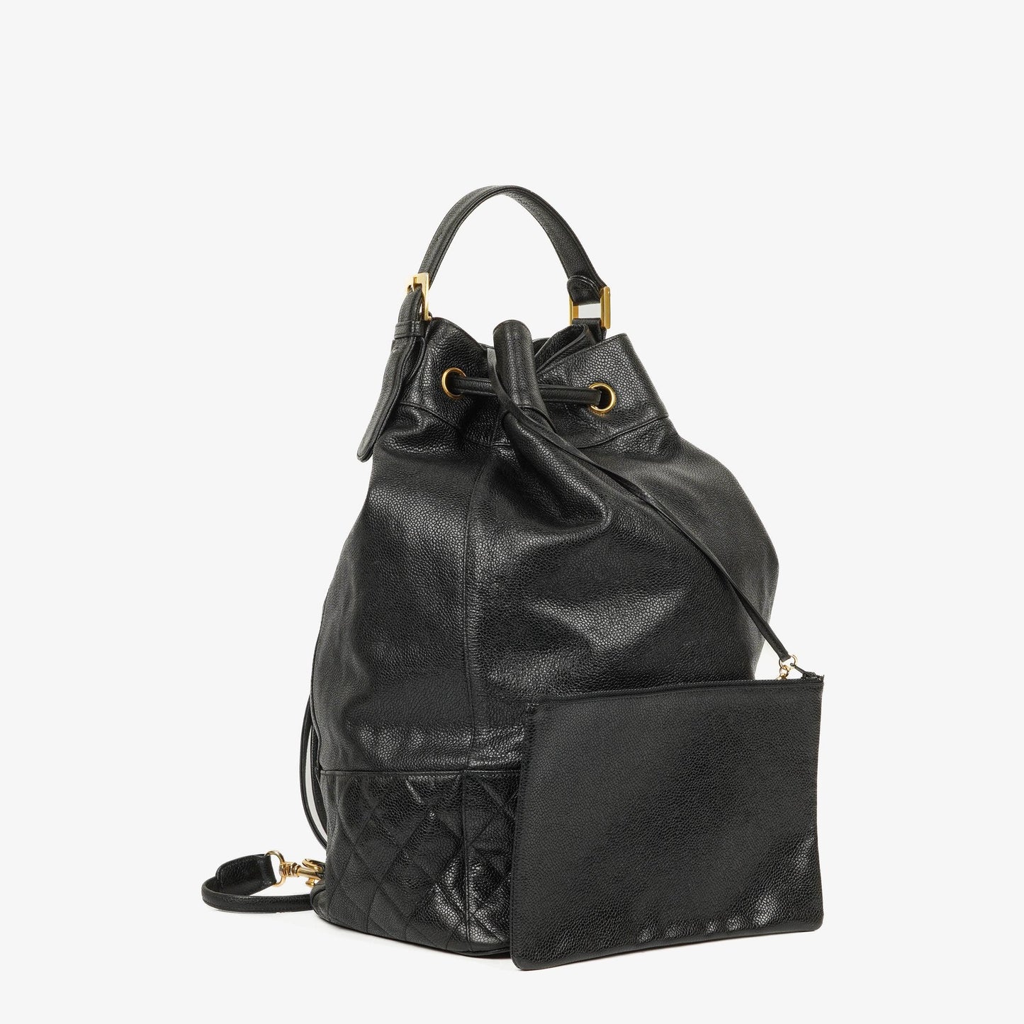 Chanel Caviar Quilted Drawstring Backpack