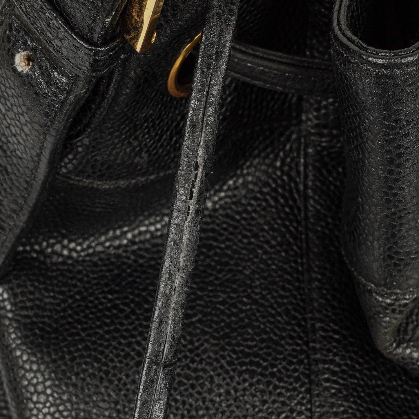Chanel Caviar Quilted Drawstring Backpack