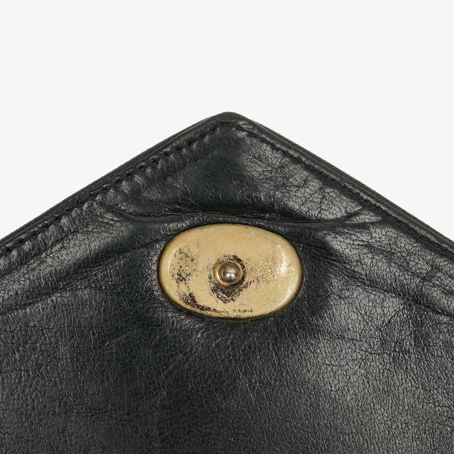 Chanel CC Black Envelope Patent Leather Multi Chain Shoulder Bag
