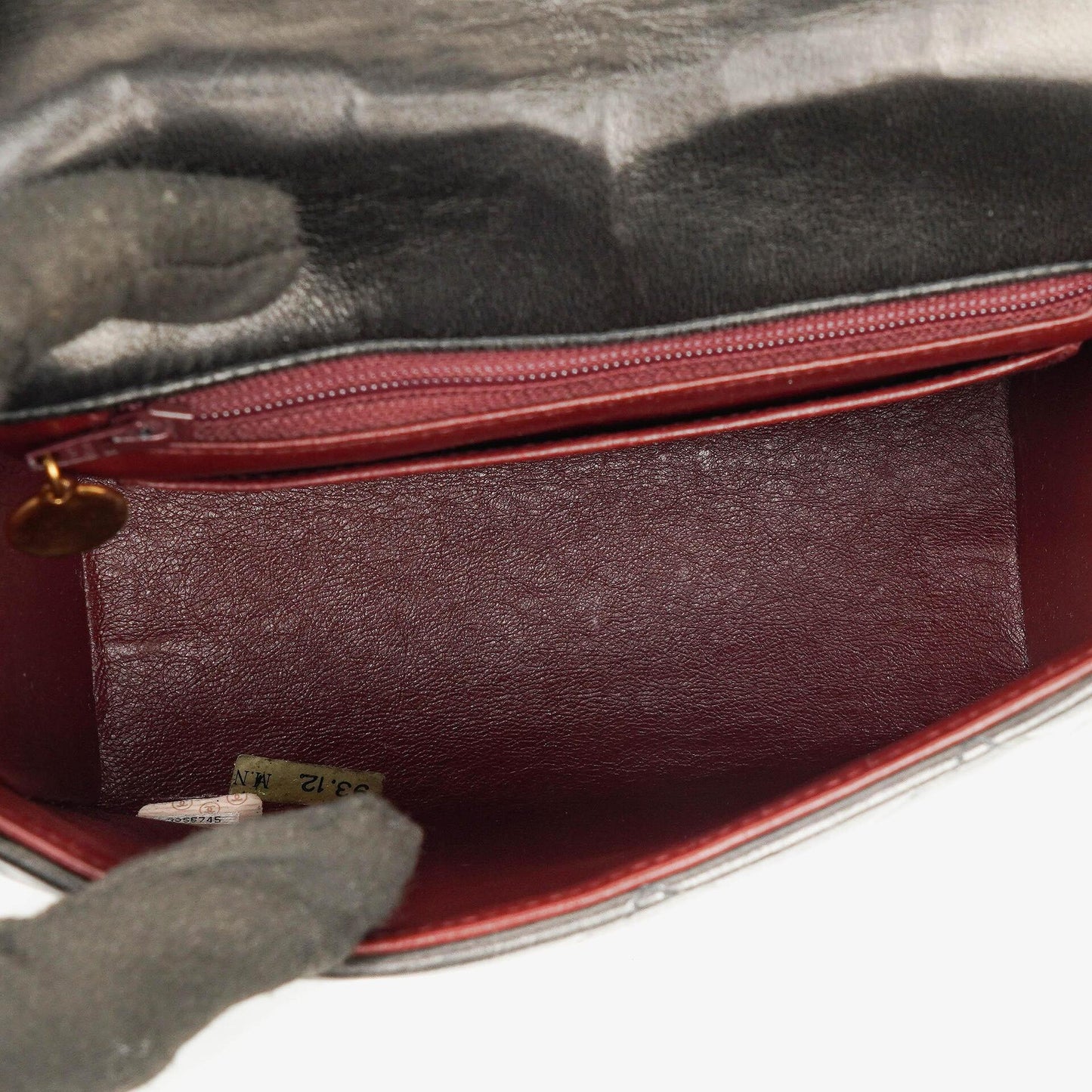 Chanel CC Black Quilted Lambskin Crossbody Messenger Bag