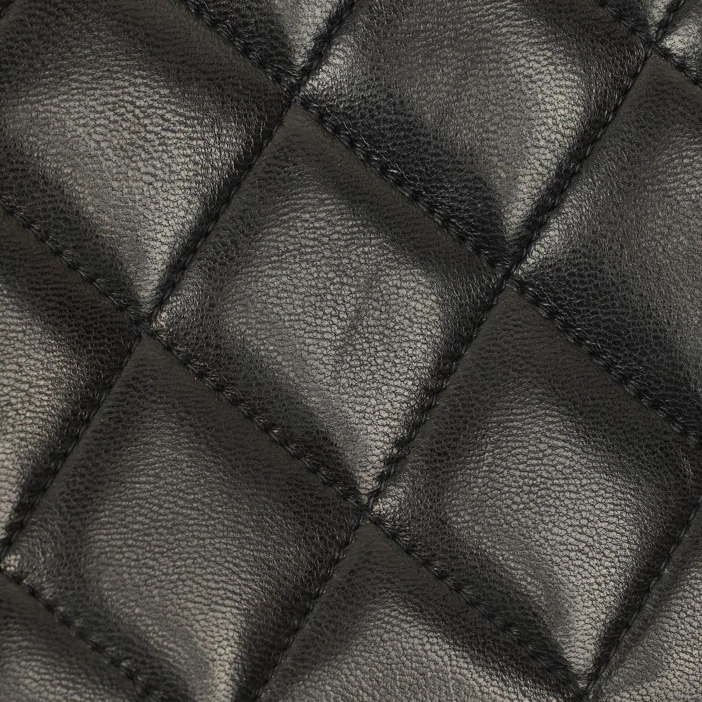 Chanel CC Black Quilted Lambskin Crossbody Messenger Bag