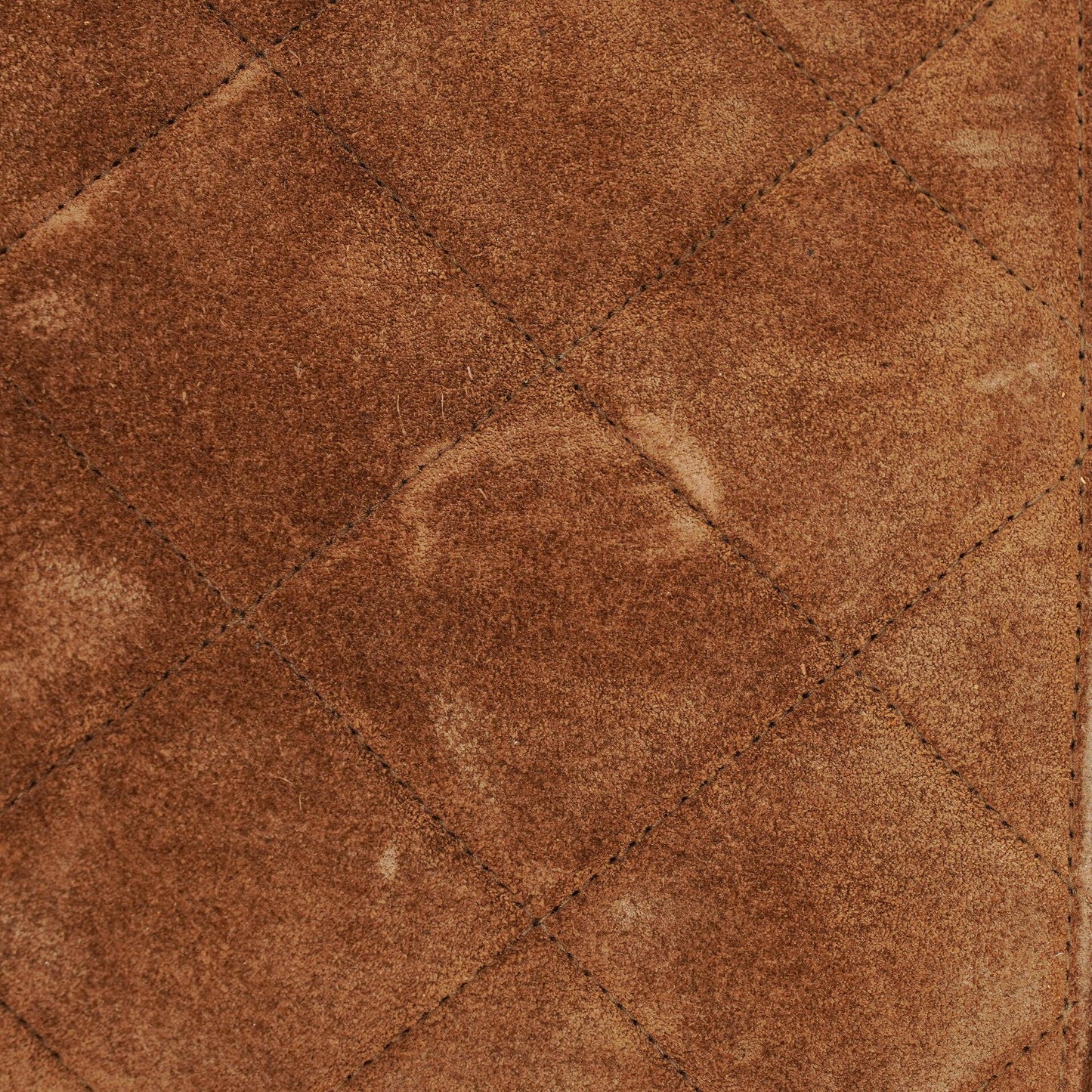 Chanel CC Logo Brown Suede Top Handle