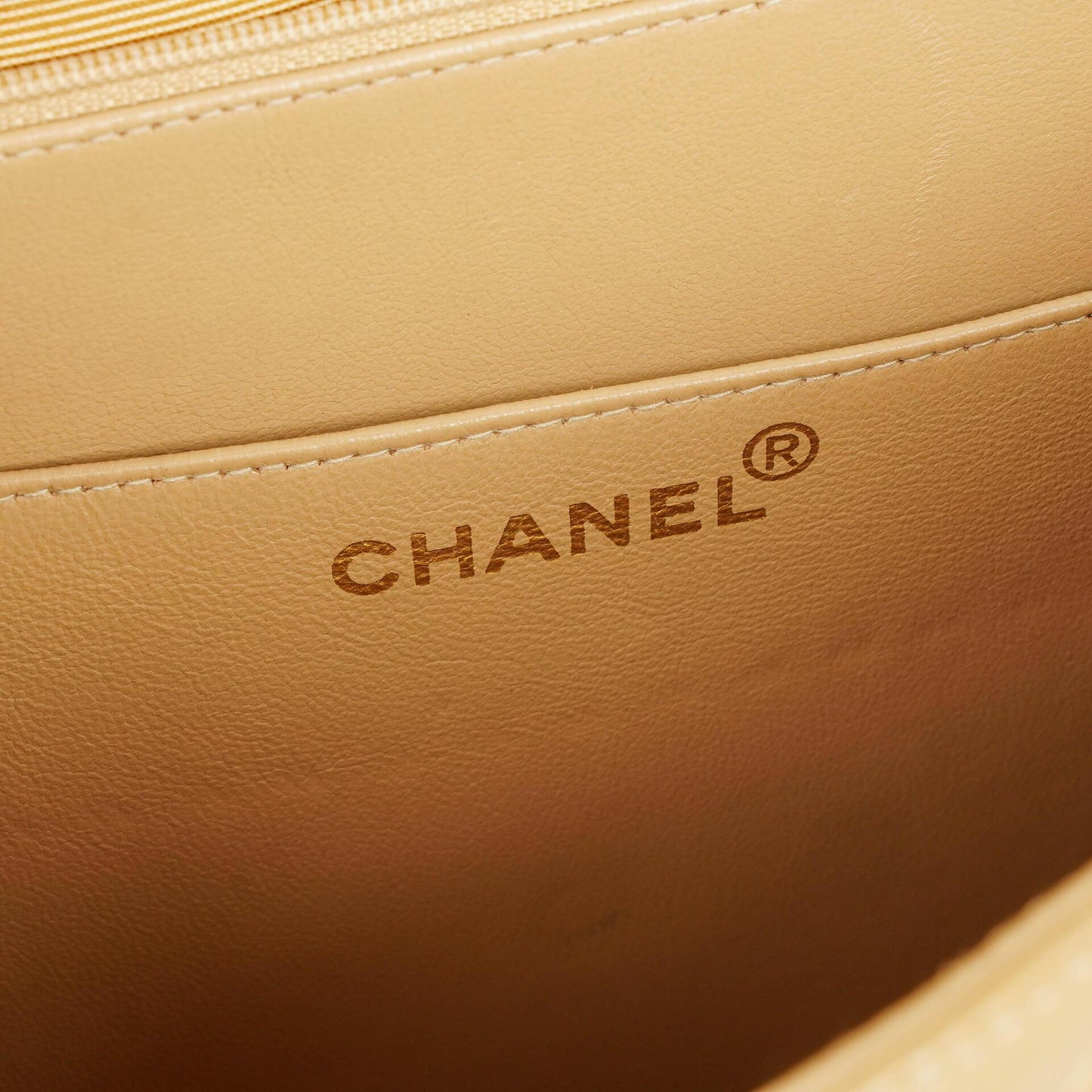 Chanel CC Maxi Logo Beige Briefcase