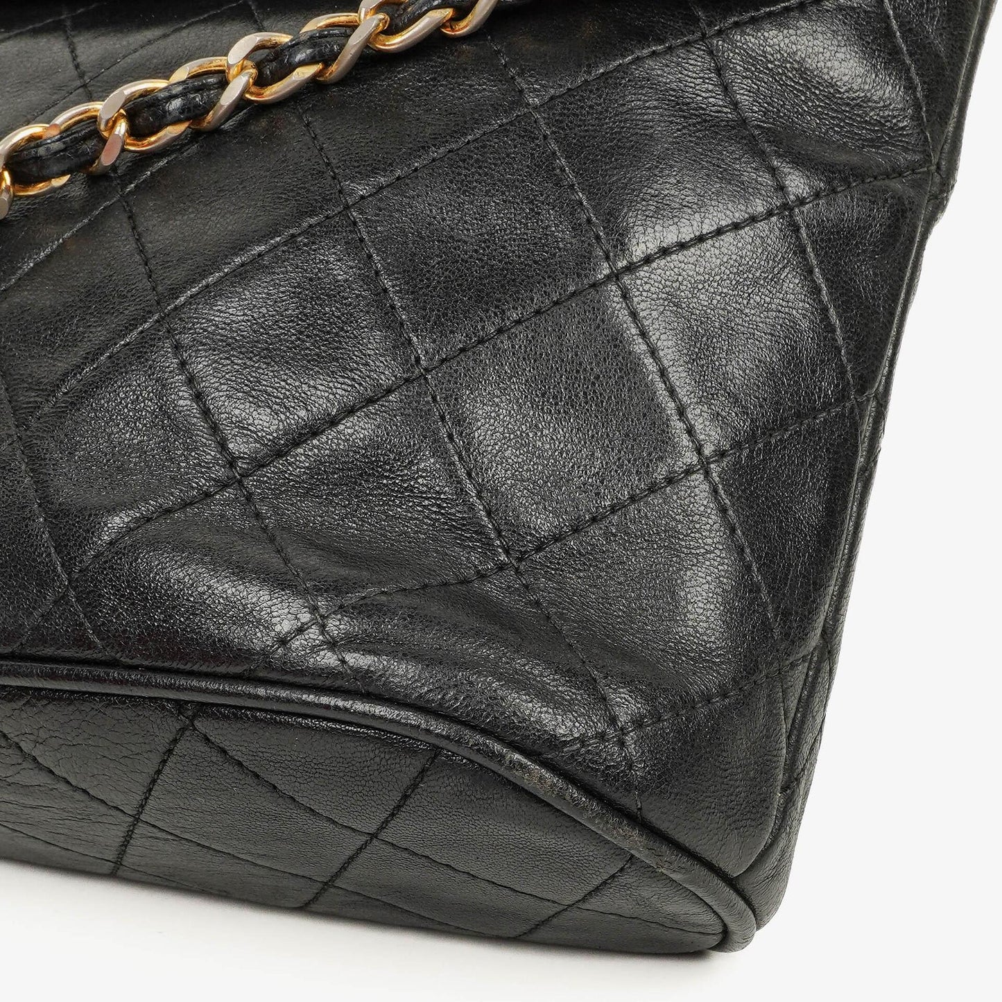 Chanel CC Tassel Quilted Black Leather Shoulder Bag