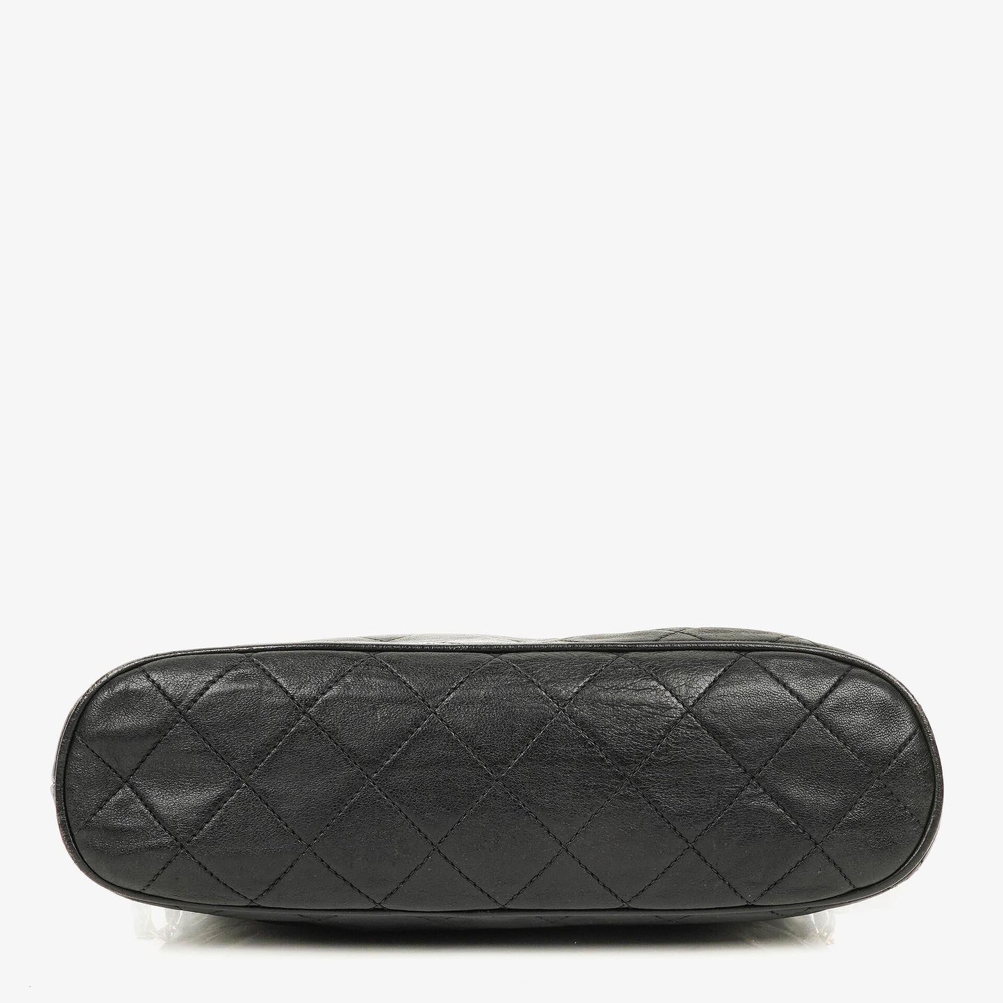 Chanel CC Tassel Quilted Black Leather Shoulder Bag