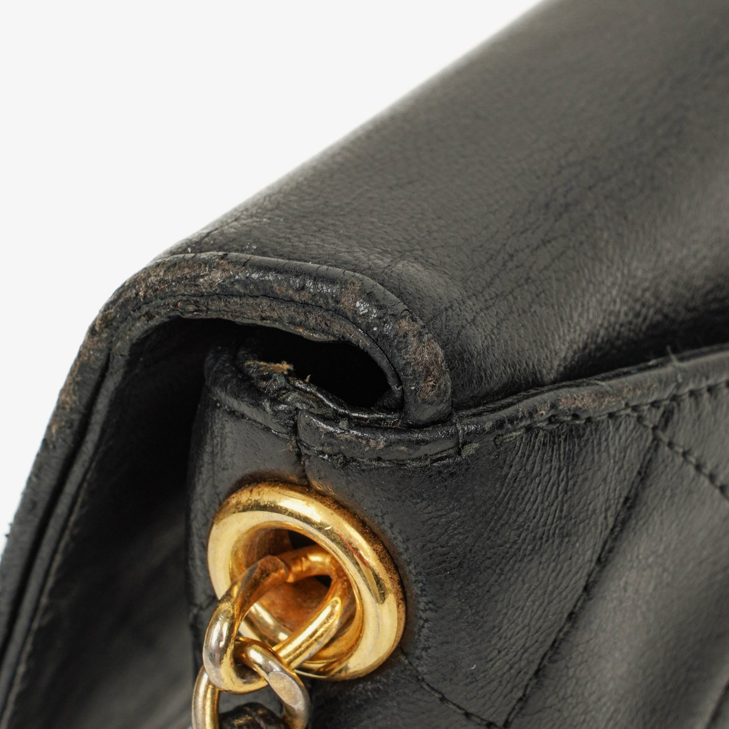 Chanel CC Tassel Quilted Black Leather Shoulder Bag