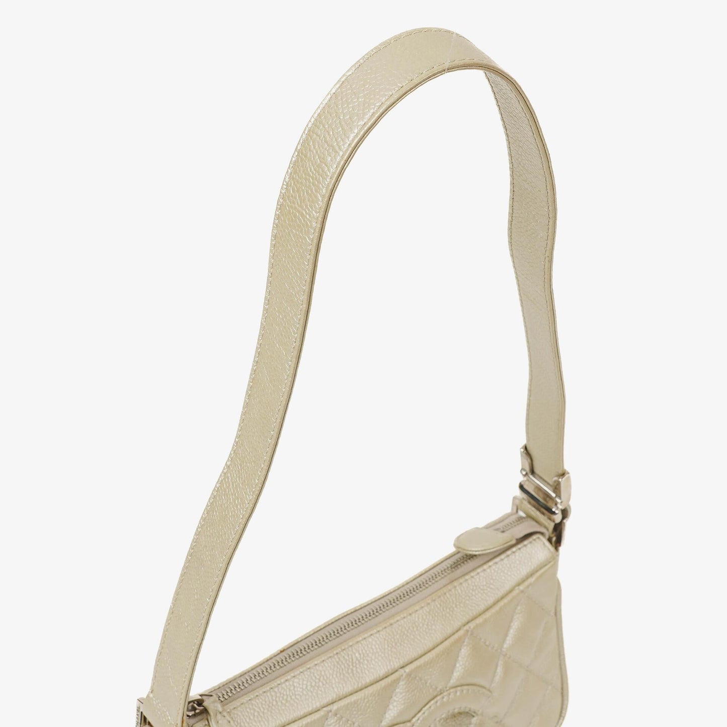 Chanel CC Timeless Metallic Caviar Quilted Shoulder Bag