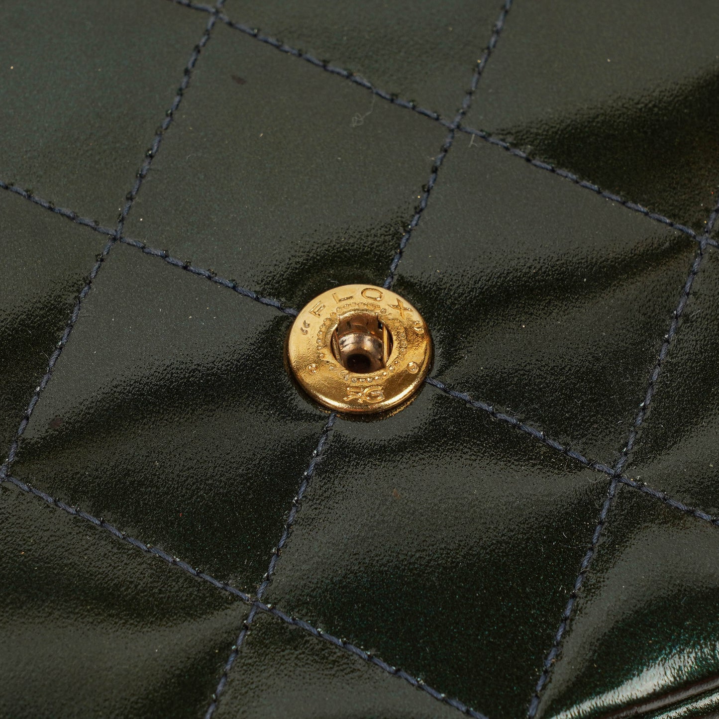 Chanel CC Vanity Case Quilted Patent Leather