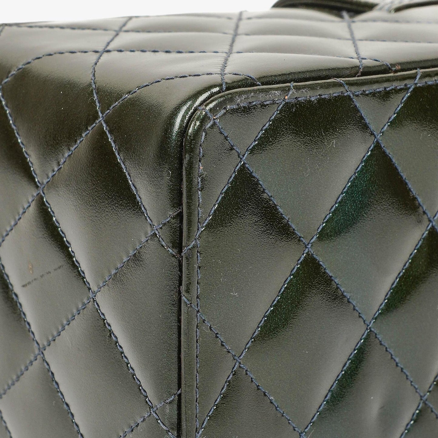 Chanel CC Vanity Case Quilted Patent Leather