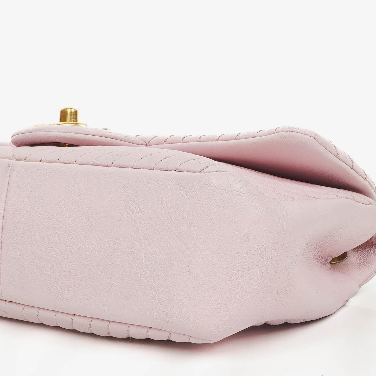 Chanel Chevron Leather Small Classic Flap Bag