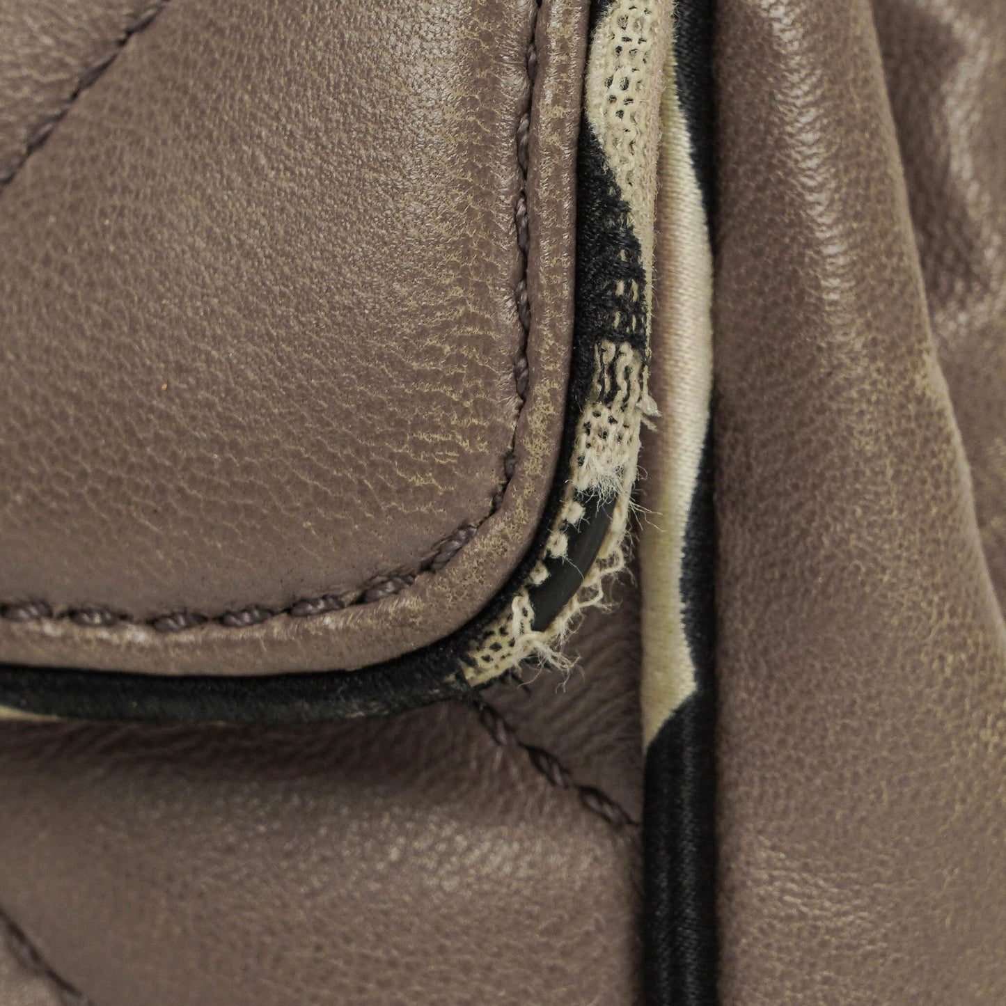 Chanel Chevron Mini Flap Quilted Lambskin And Printed Silk Trim With Silver Hardware