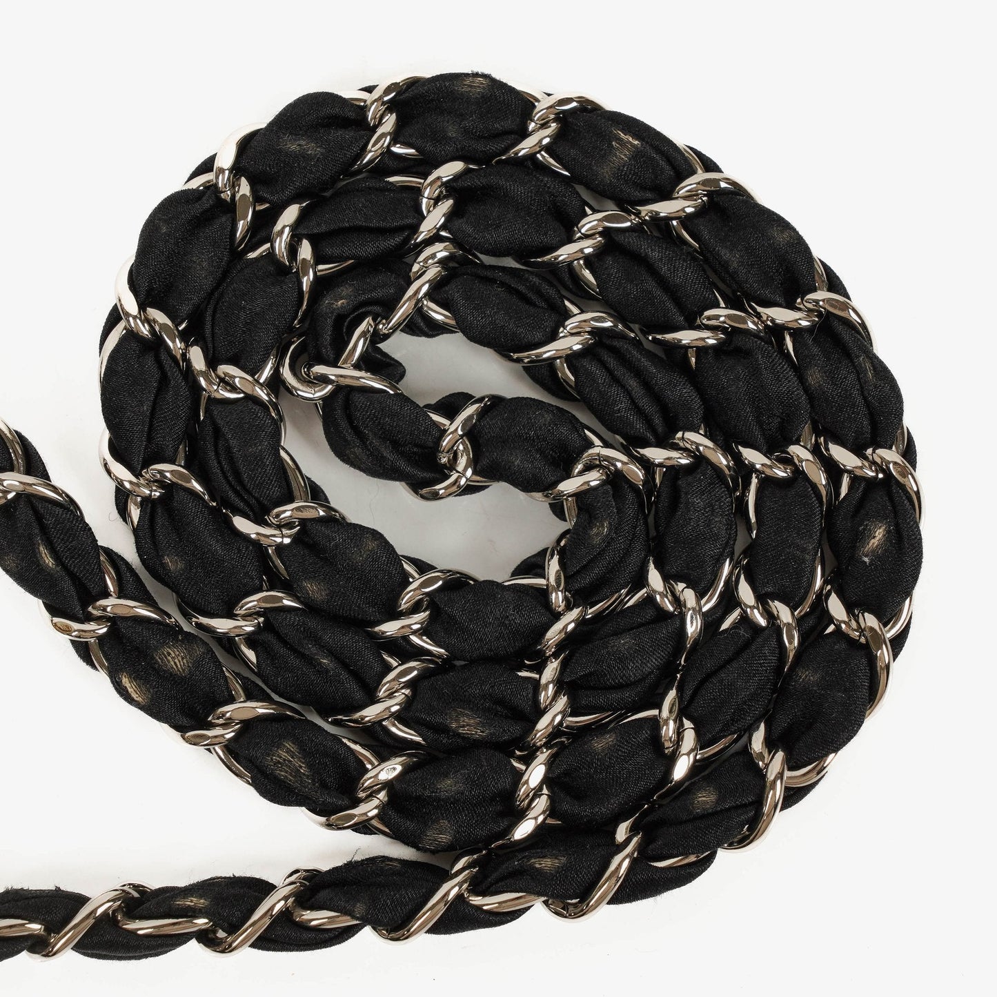 Chanel Chevron Mini Flap Quilted Lambskin And Printed Silk Trim With Silver Hardware