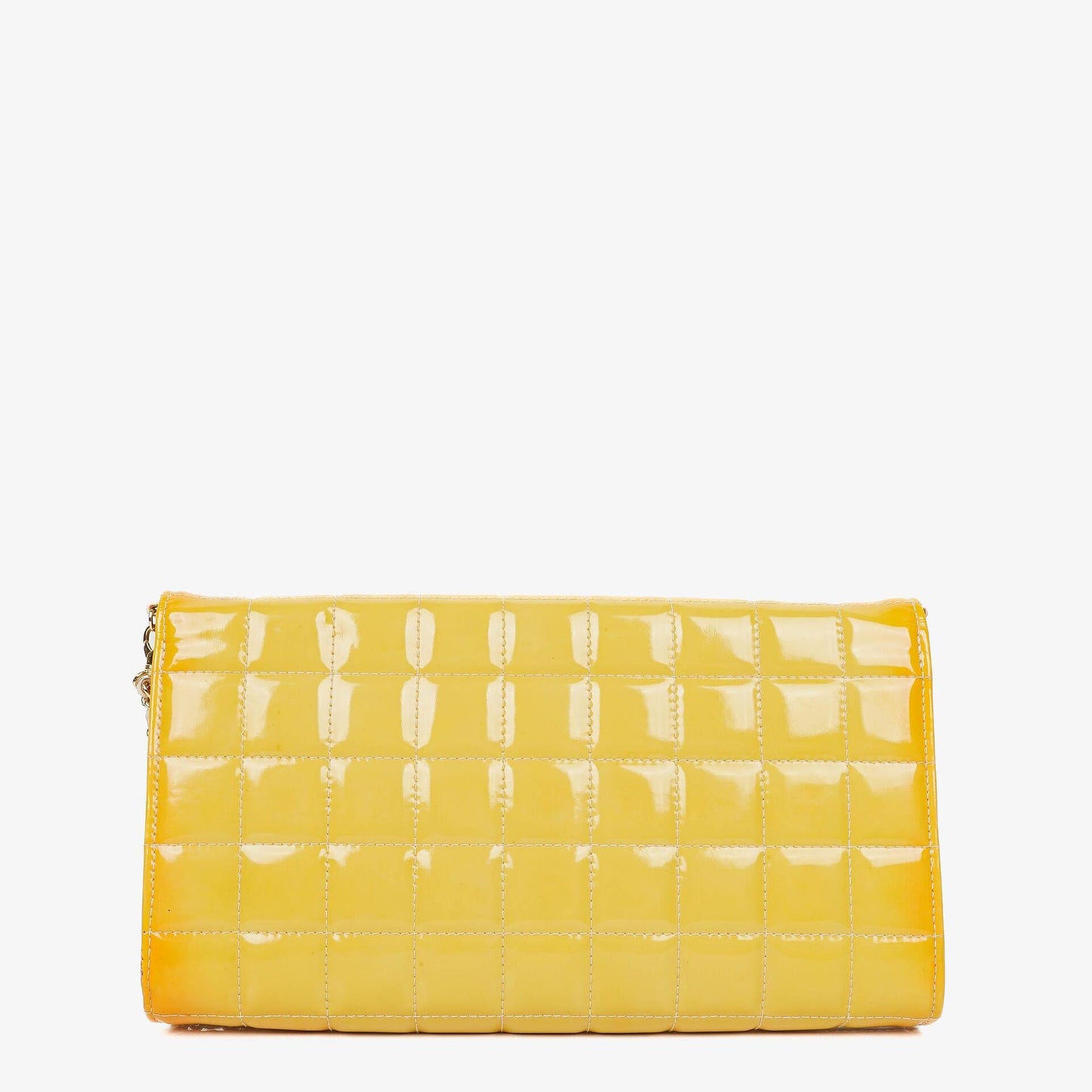 Chanel Chocolate Bar East West Patent Leather Shoulder Bag