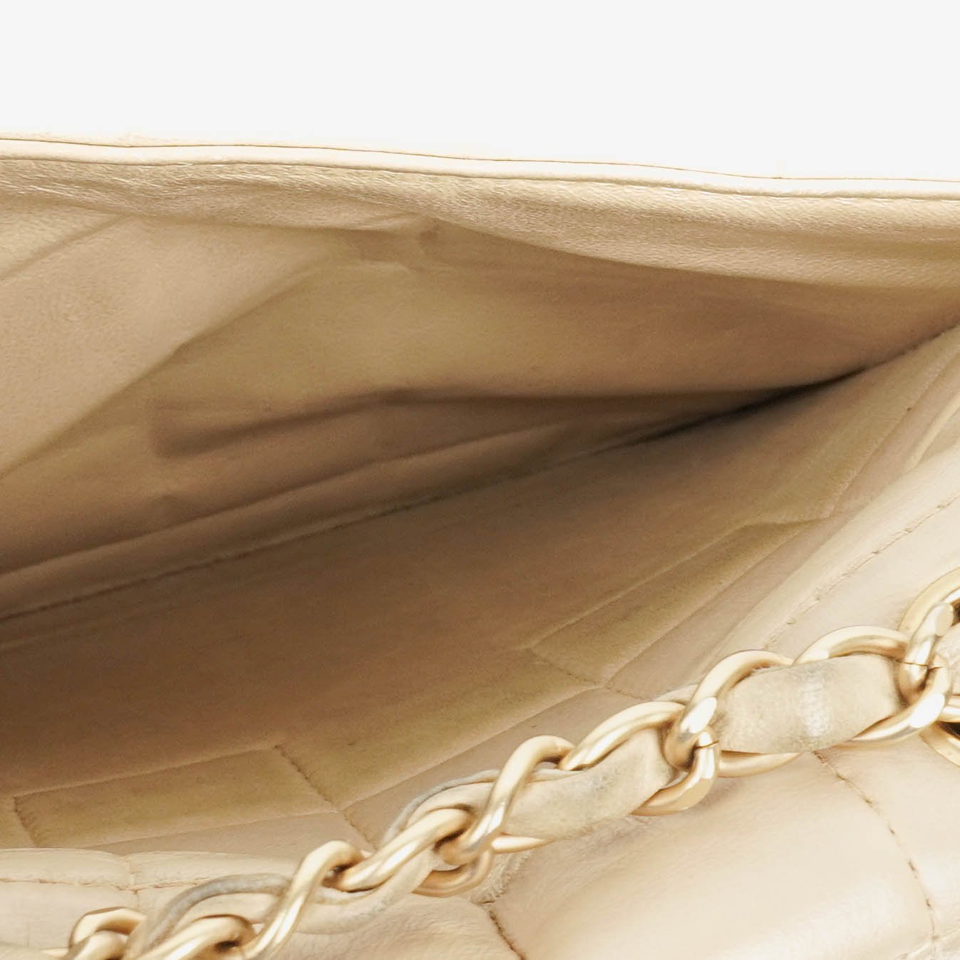 Chanel Chocolate Bar Lambskin And Patent Leather Single Flap Bag