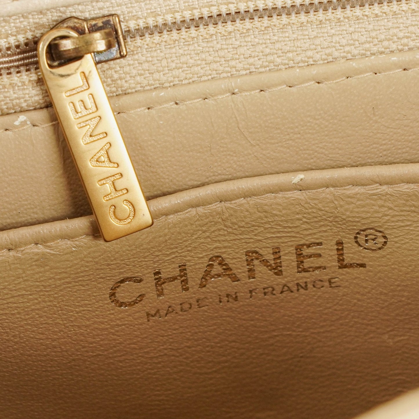 Chanel Chocolate Bar Leather And Patent Leather Single Flap Bag