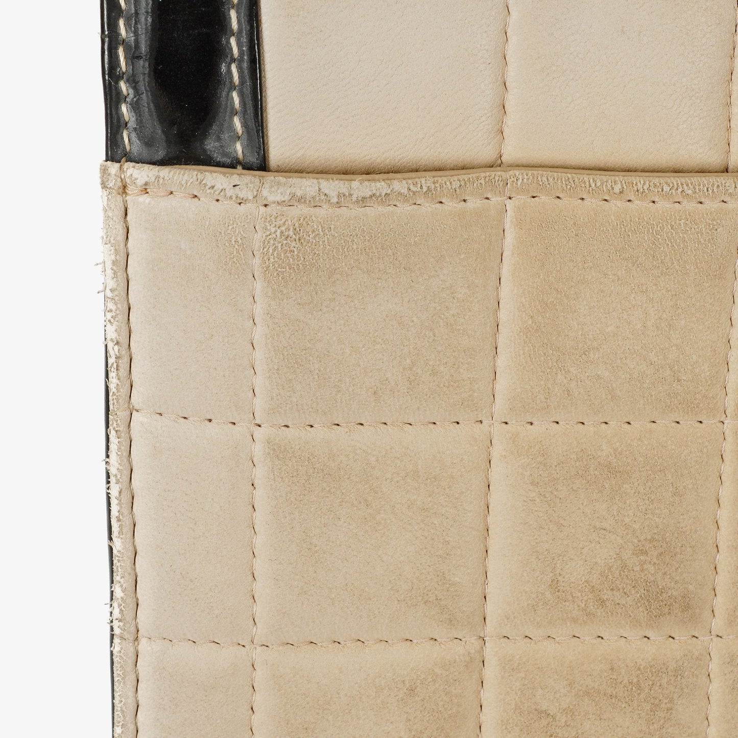 Chanel Chocolate Bar Leather And Patent Leather Single Flap Bag