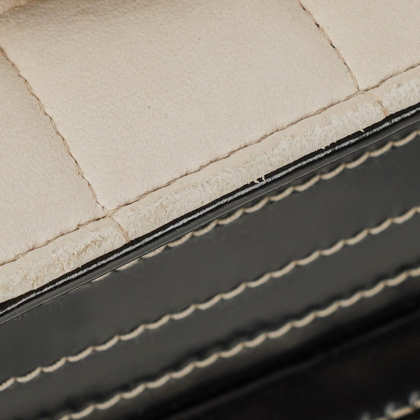 Chanel Chocolate Bar Leather And Patent Leather Single Flap Bag