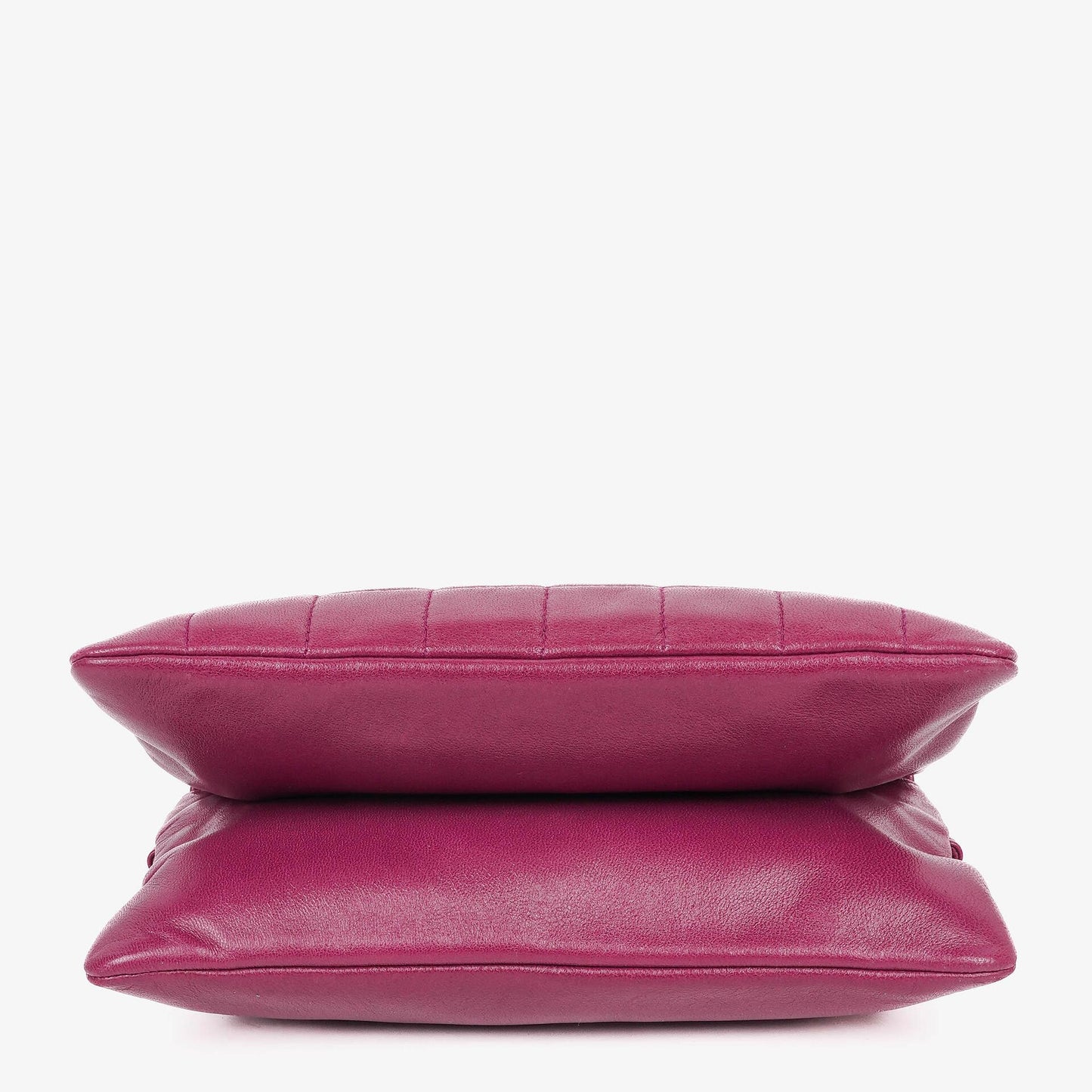 Chanel Chocolate Bar Purple Leather Quilted Flap Bag