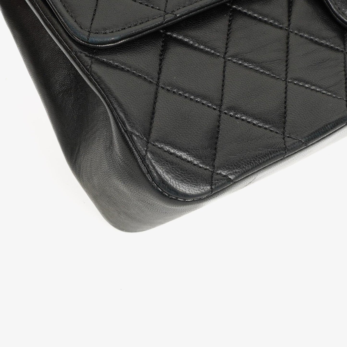 Chanel Classic Black Quilted Lambskin Double Flap Bag With 24K Gold-Plated Hardware