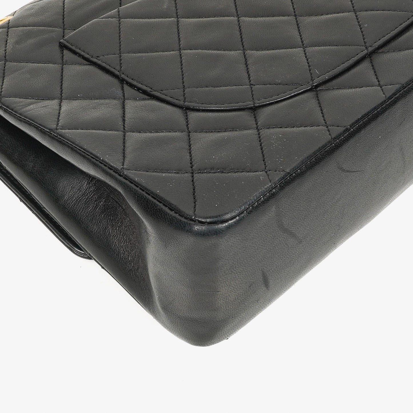 Chanel Classic Black Quilted Lambskin Double Flap Bag With 24K Gold-Plated Hardware