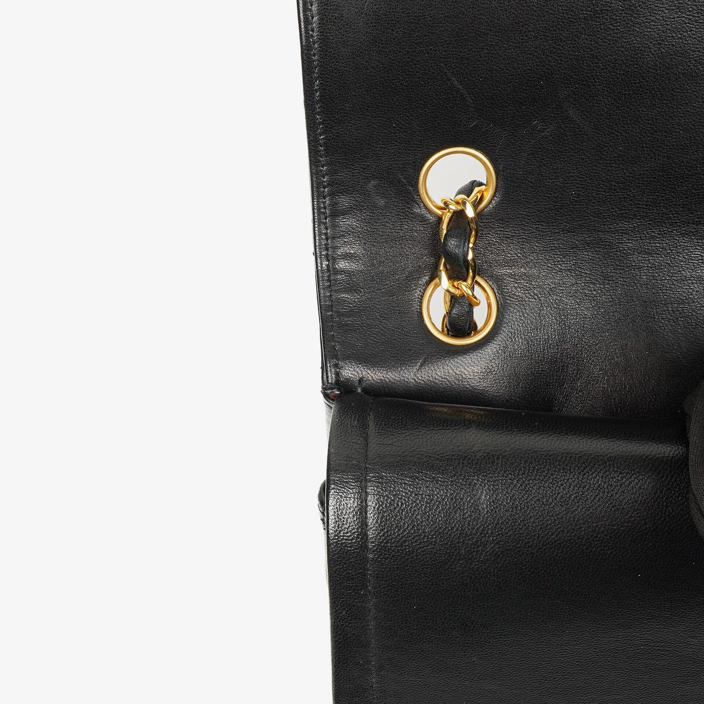Chanel Classic Black Quilted Lambskin Double Flap Bag With 24K Gold-Plated Hardware