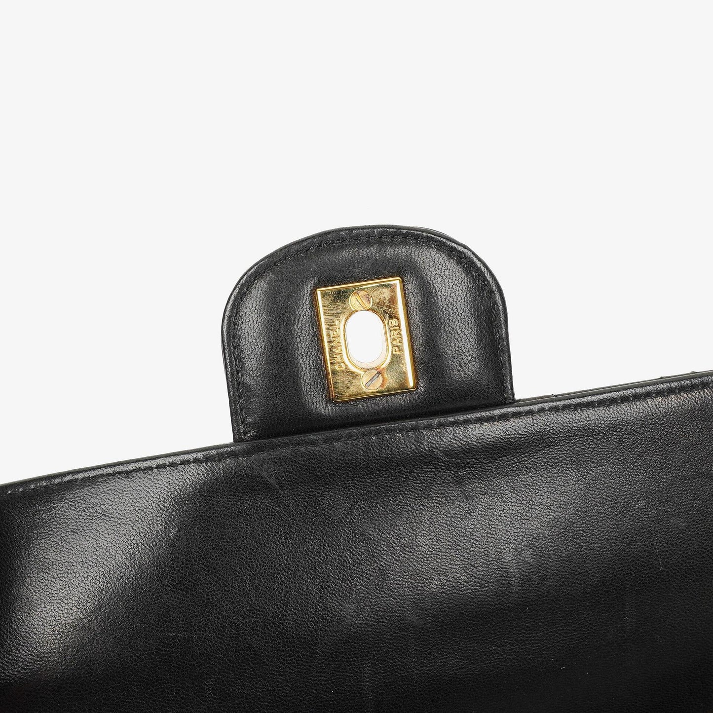 Chanel Classic Black Quilted Lambskin Double Flap Bag With 24K Gold-Plated Hardware