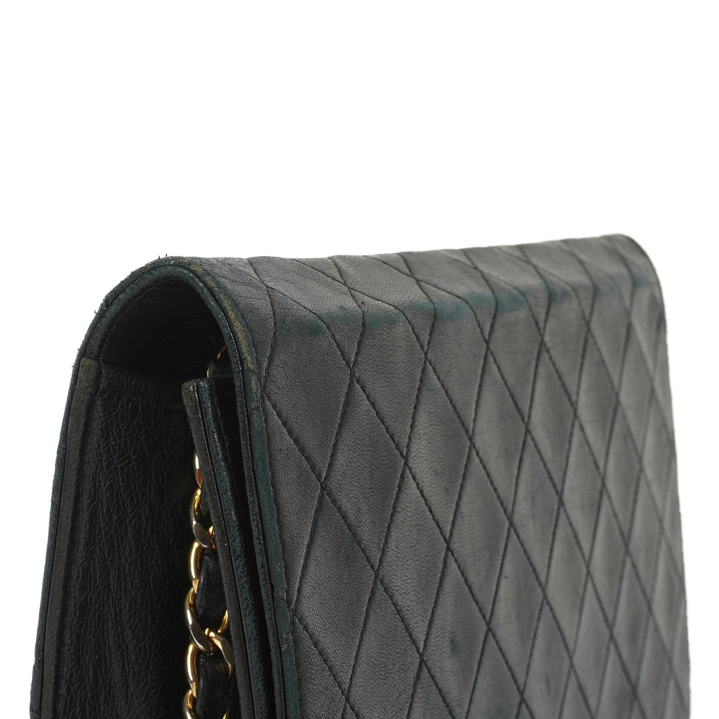 Chanel Classic Black Quilted Lambskin Full Flap Bag With 24K Gold-Plated Hardware