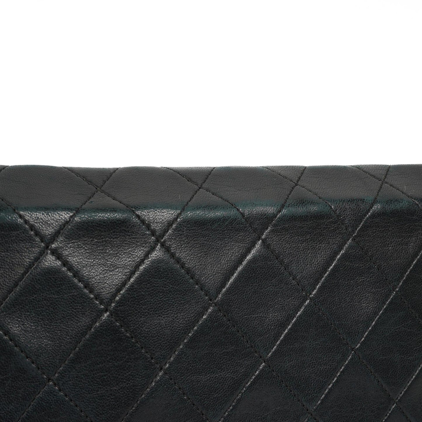 Chanel Classic Black Quilted Lambskin Full Flap Bag With 24K Gold-Plated Hardware