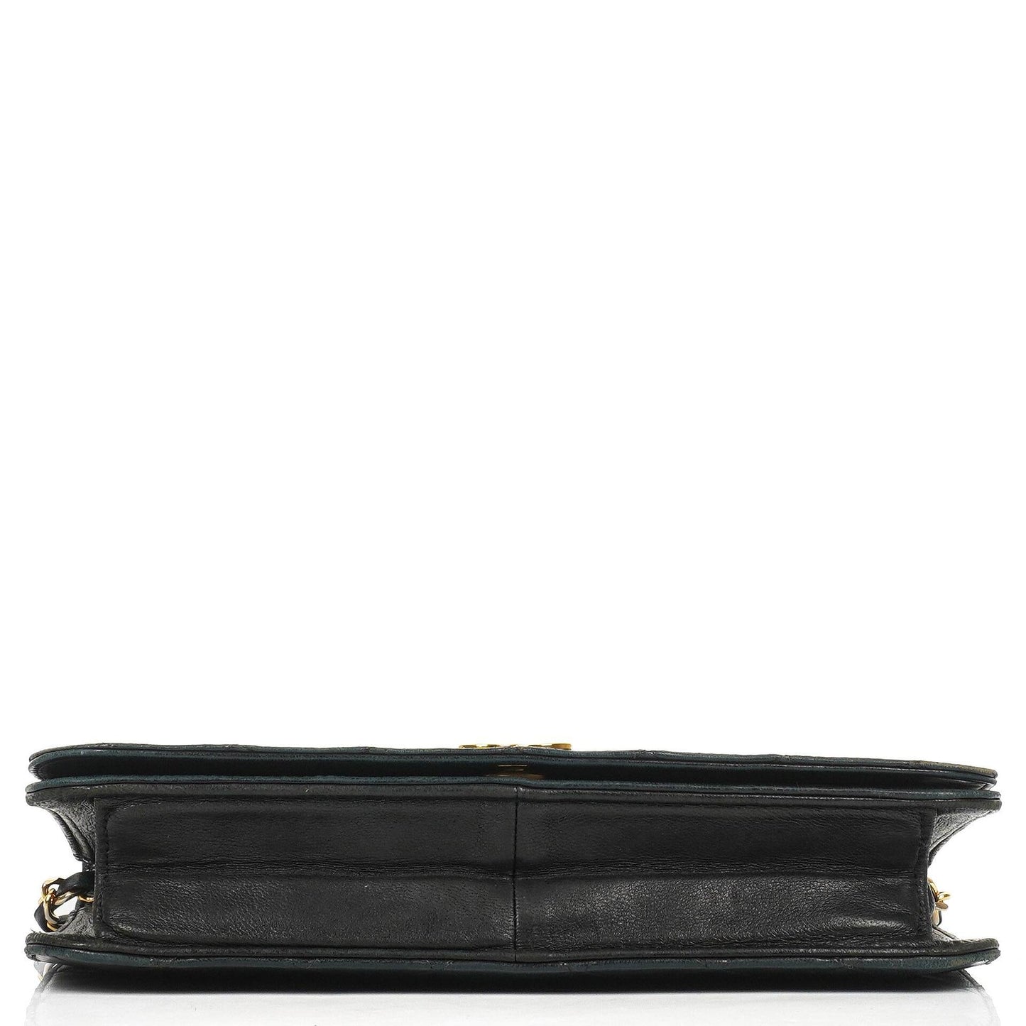 Chanel Classic Black Quilted Lambskin Full Flap Bag With 24K Gold-Plated Hardware