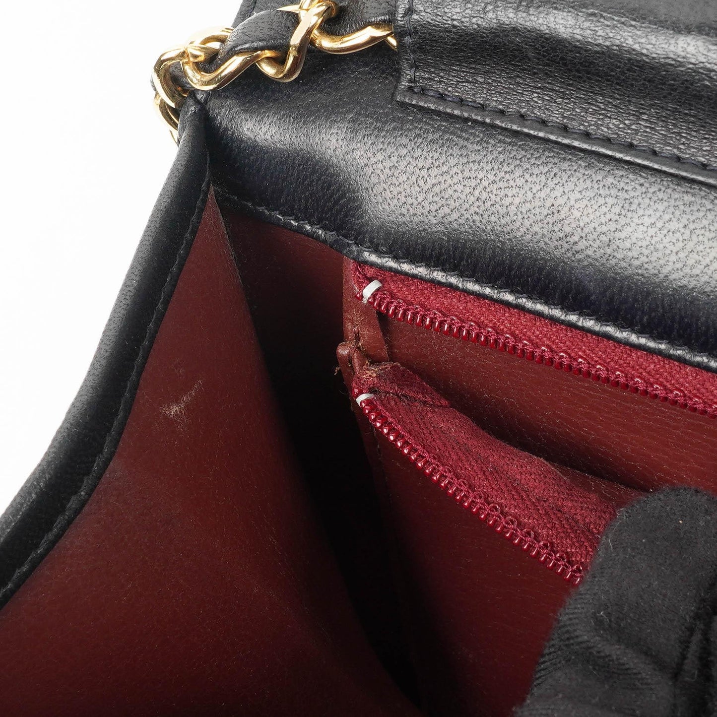 Chanel Classic Black Quilted Lambskin Full Flap Bag With Gold-Tone Hardware