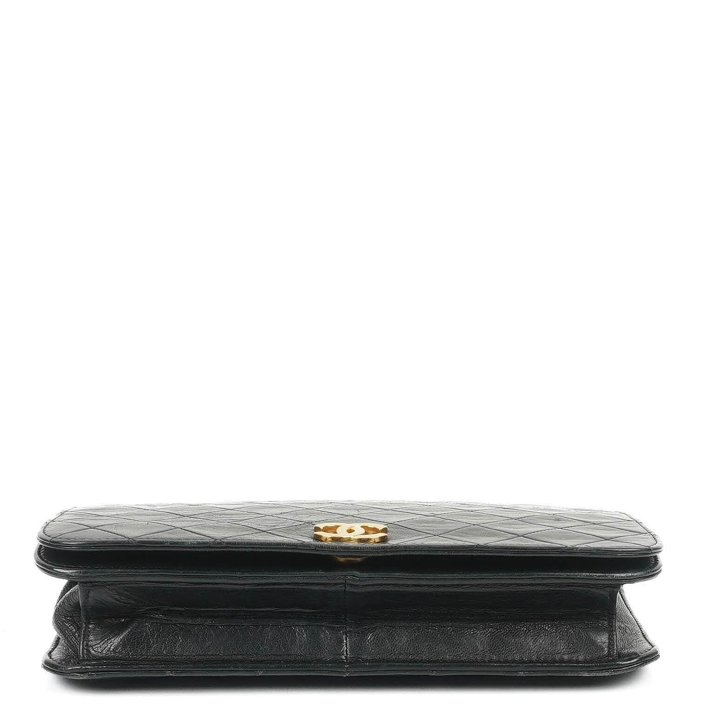 Chanel Classic Black Quilted Lambskin Full Flap With 24K Gold-Plated Hardware