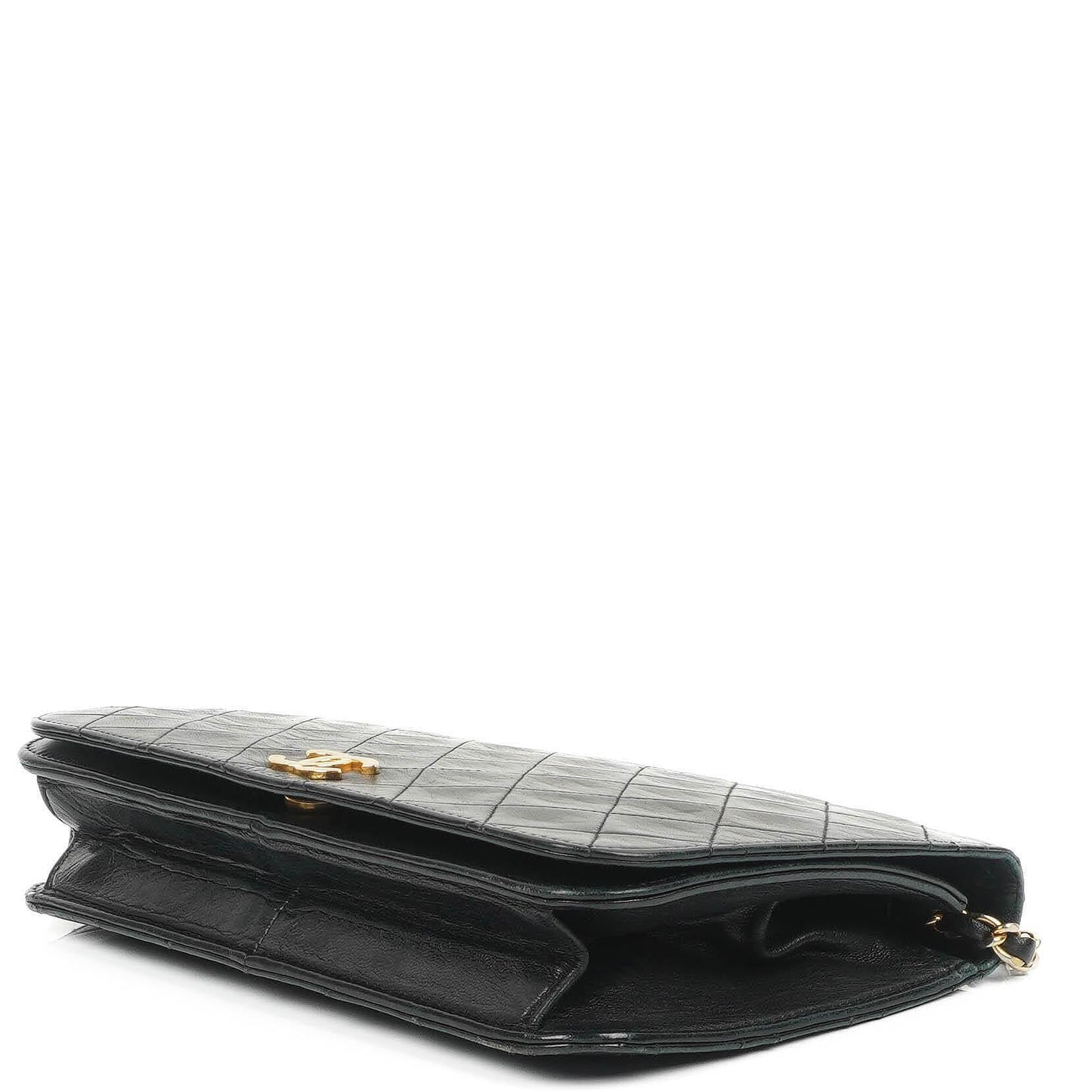 Chanel Classic Black Quilted Lambskin Full Flap With 24K Gold-Plated Hardware