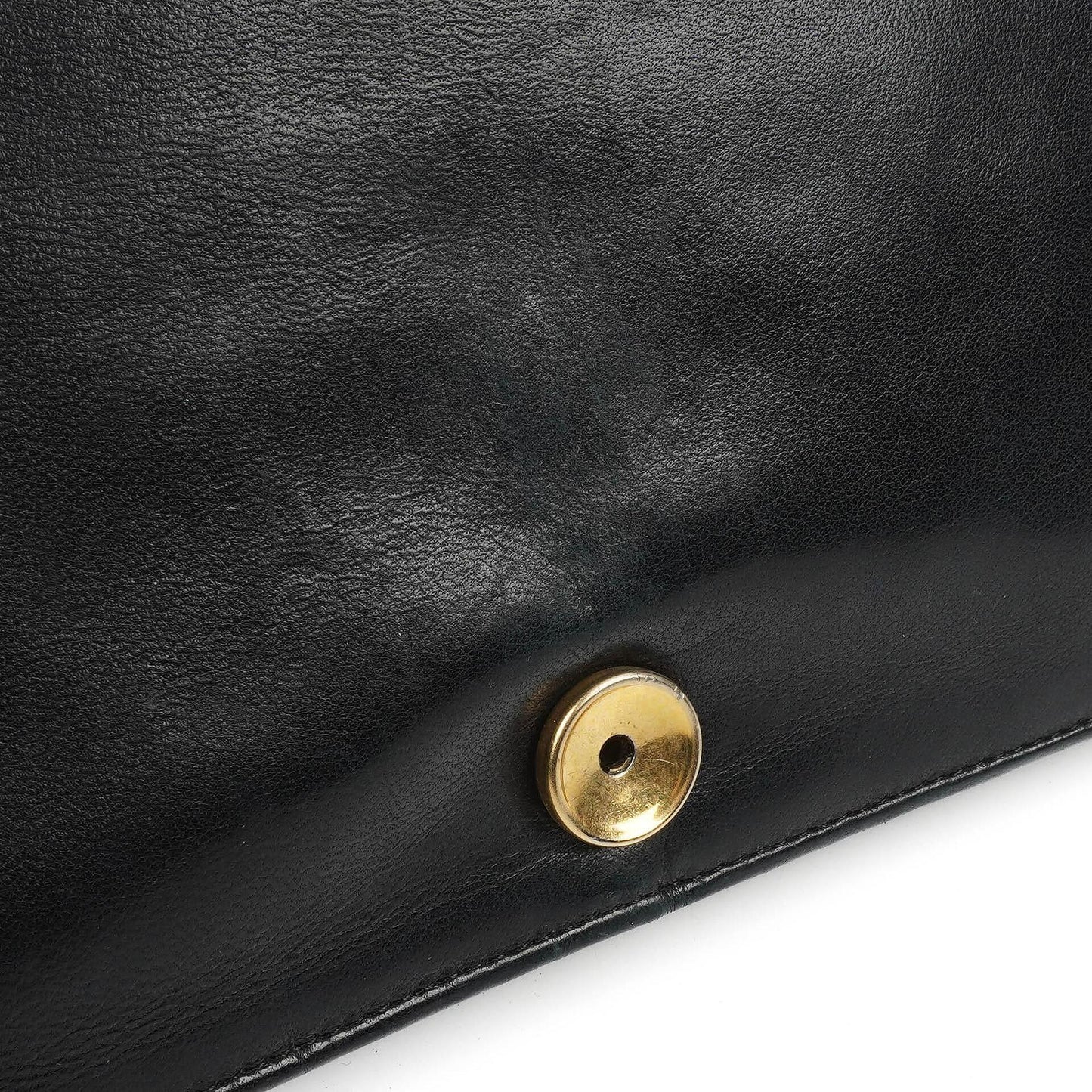 Chanel Classic Black Quilted Lambskin Full Flap With 24K Gold-Plated Hardware